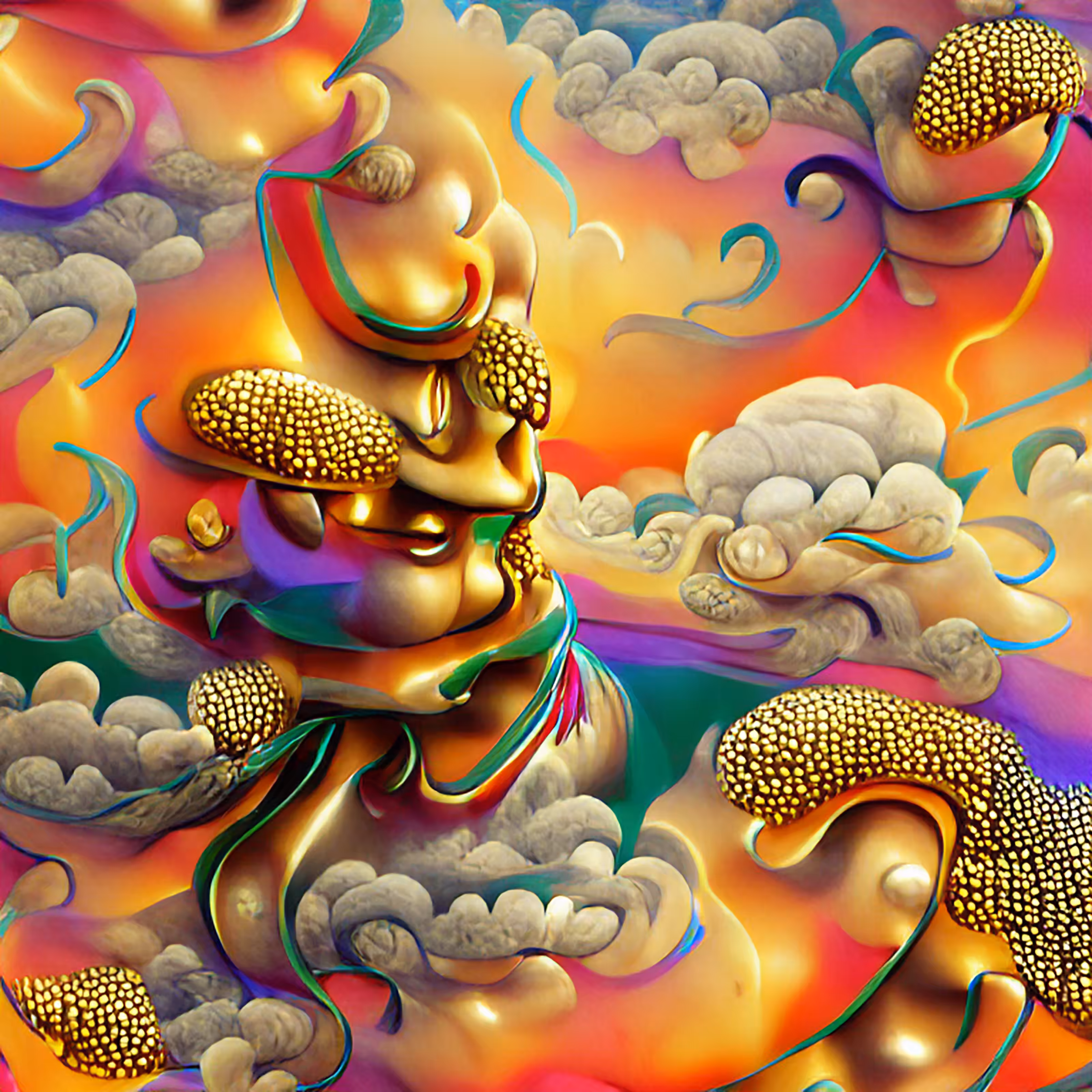 Mushroom Buddha 01