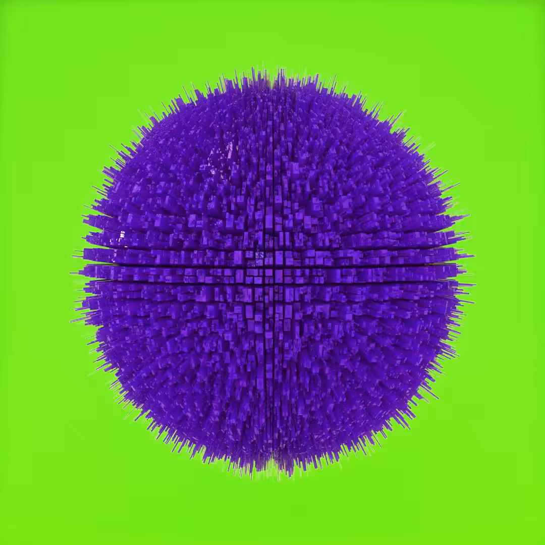 Happy skull (green / purple )