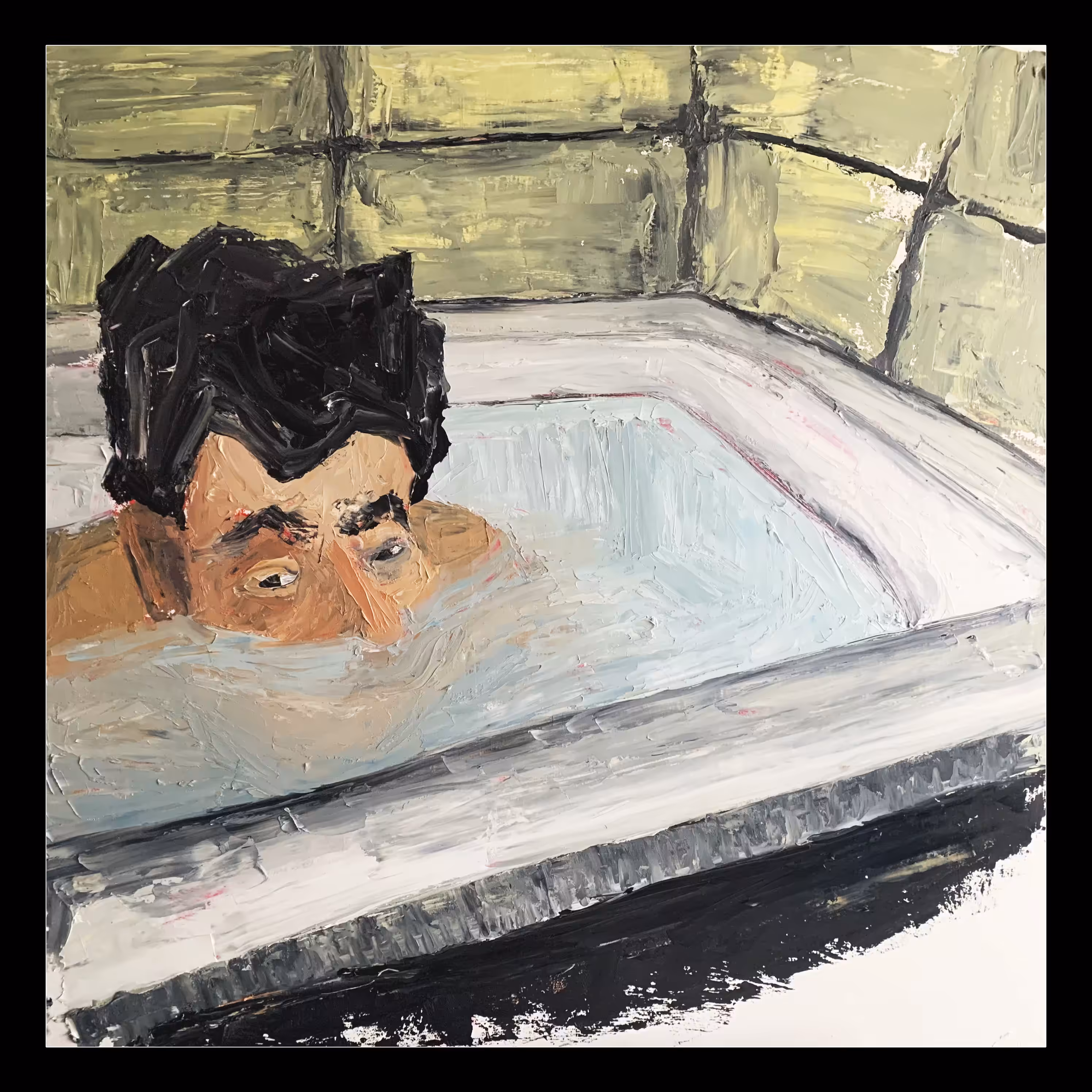 in the bathroom