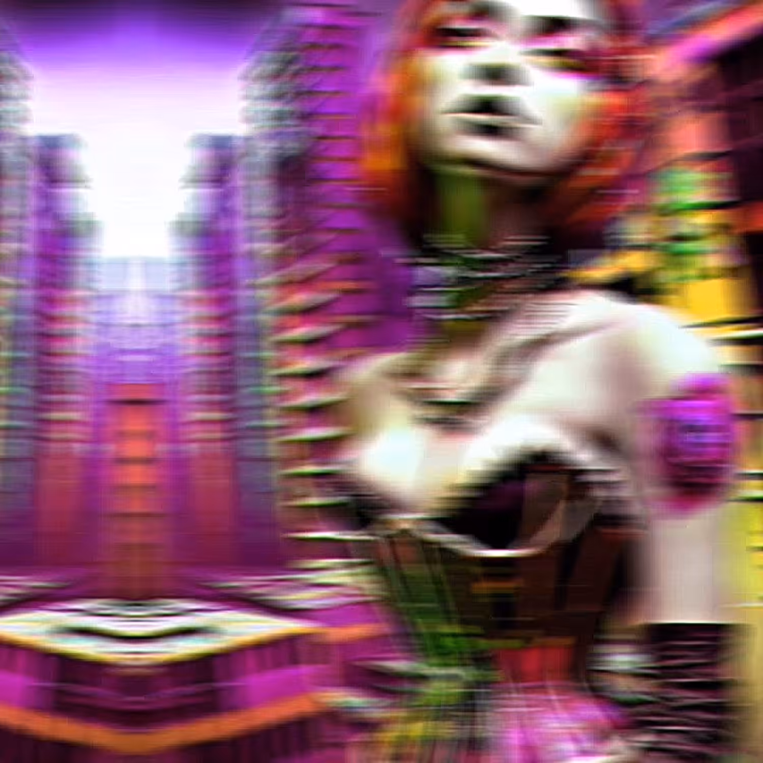 Psychedelic Cyberpunk Pinup FX