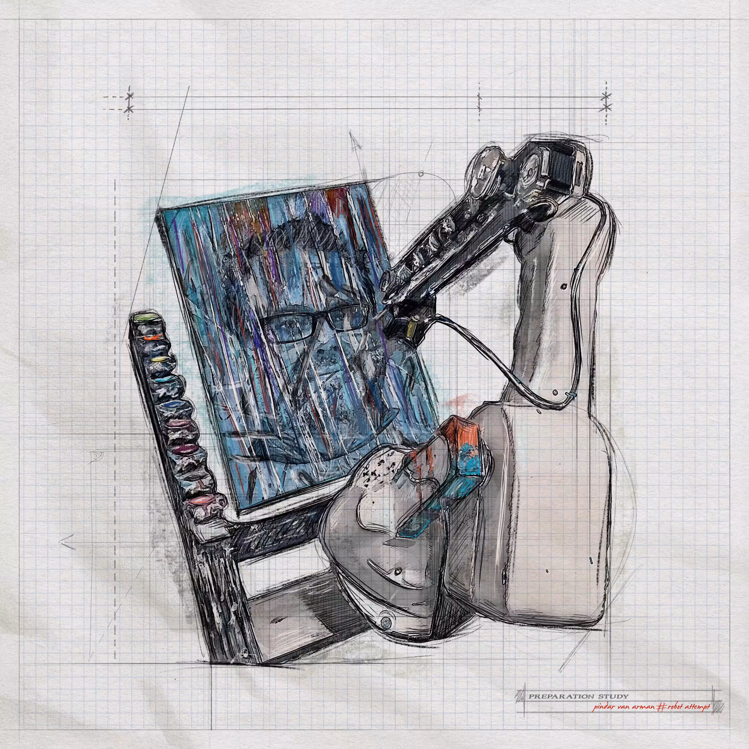 Pindar Van Arman - "Robot Attempt"