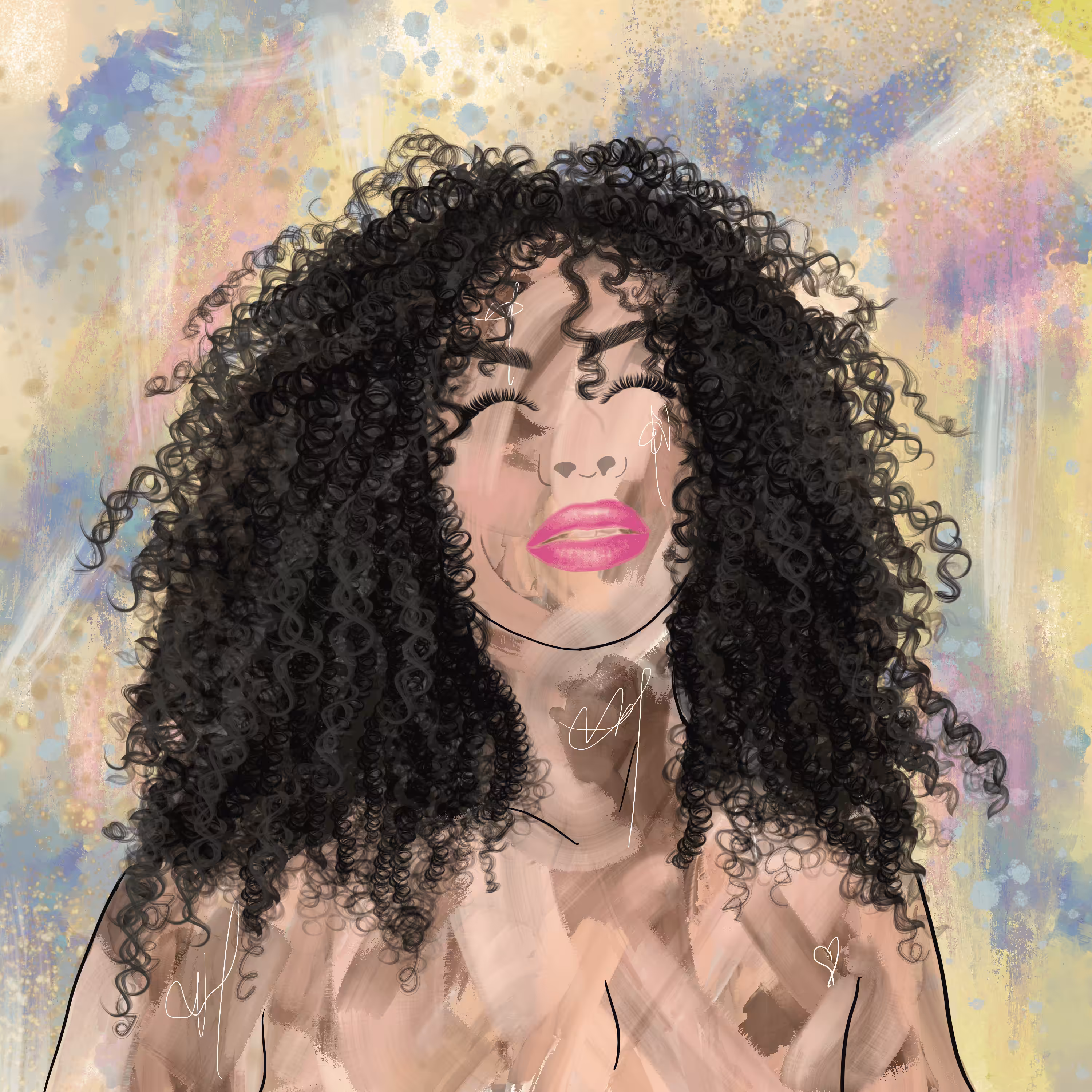 Curly Goddess #014