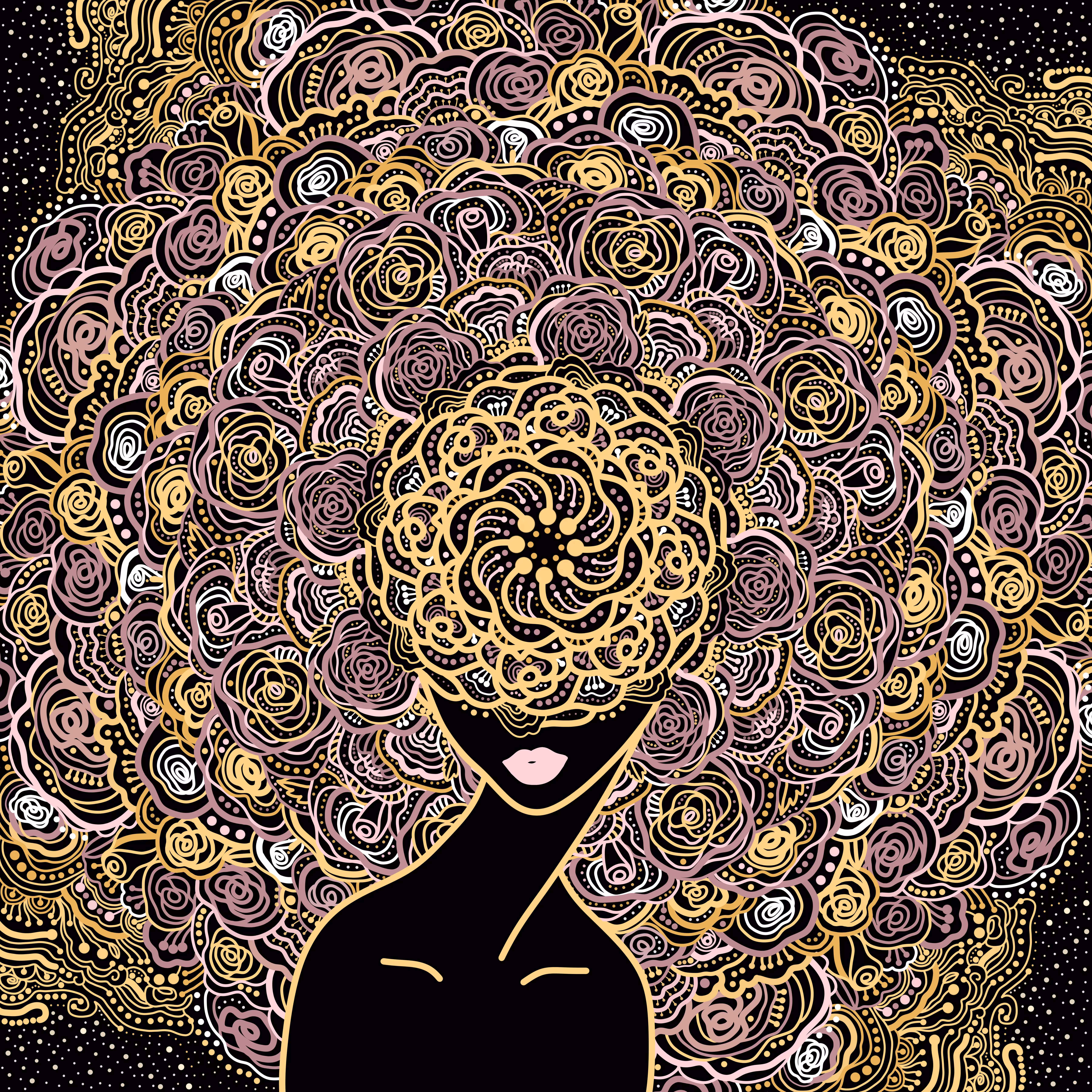 Faceless Portrait: Secret Garden