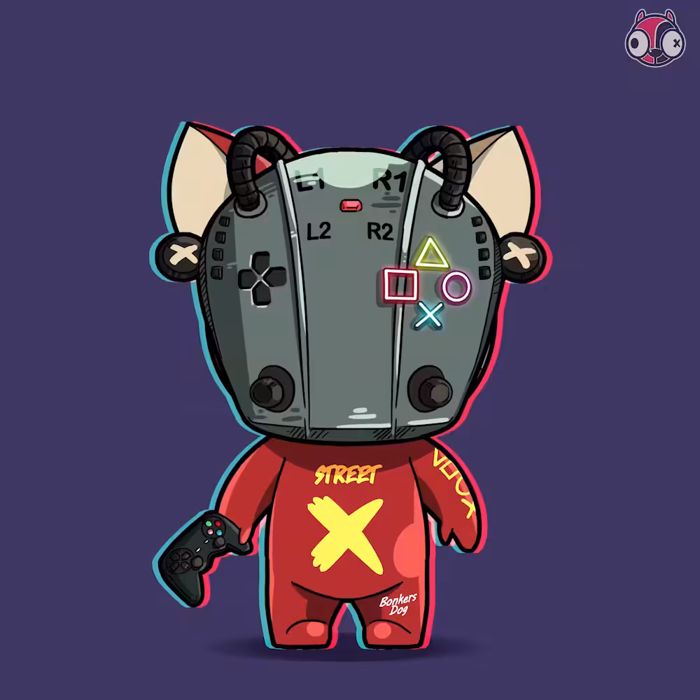 Bonkers Dog No.100 : Gamer Mask [Bonkers Dog X Street Mask]