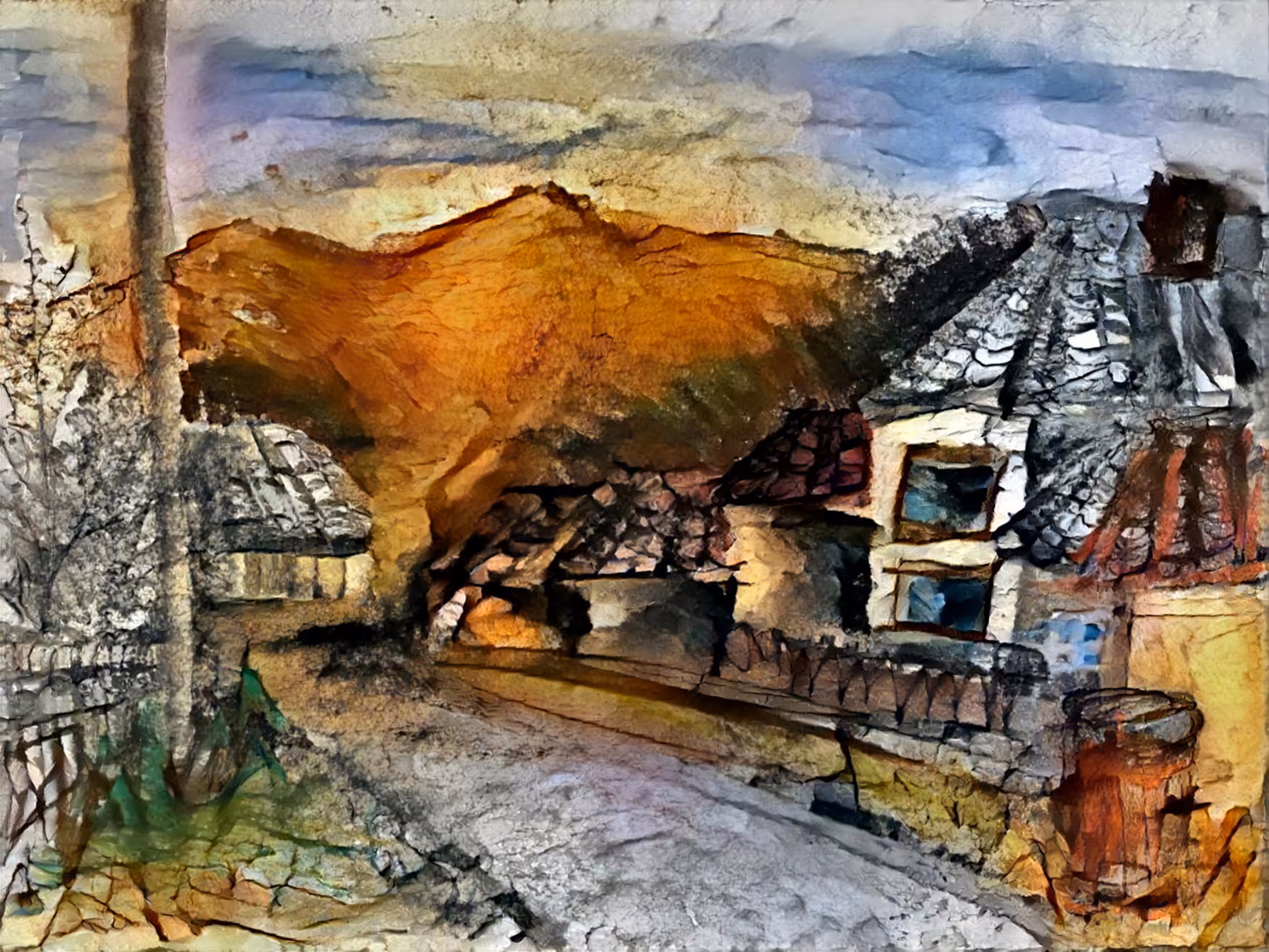 At the foot of the Golden Mountain