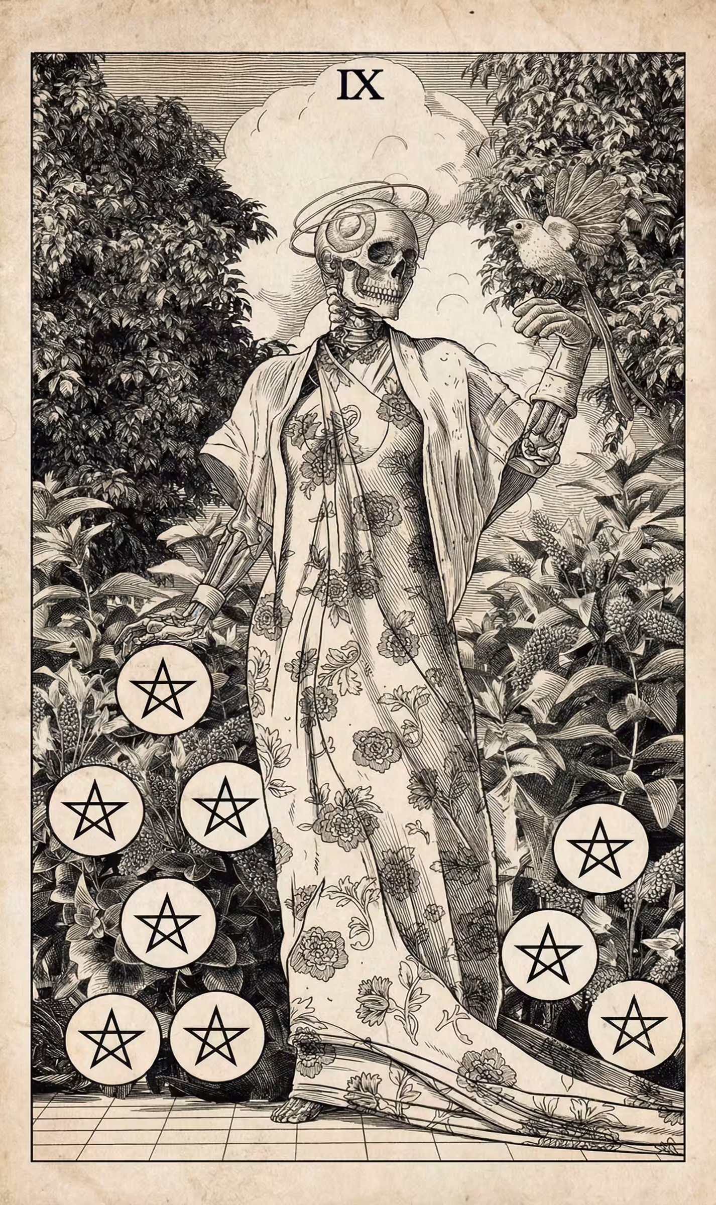 The Fool's Journey: 9 of Pentacles — Litho