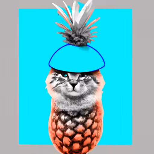 Cat(ched) by a pineapple