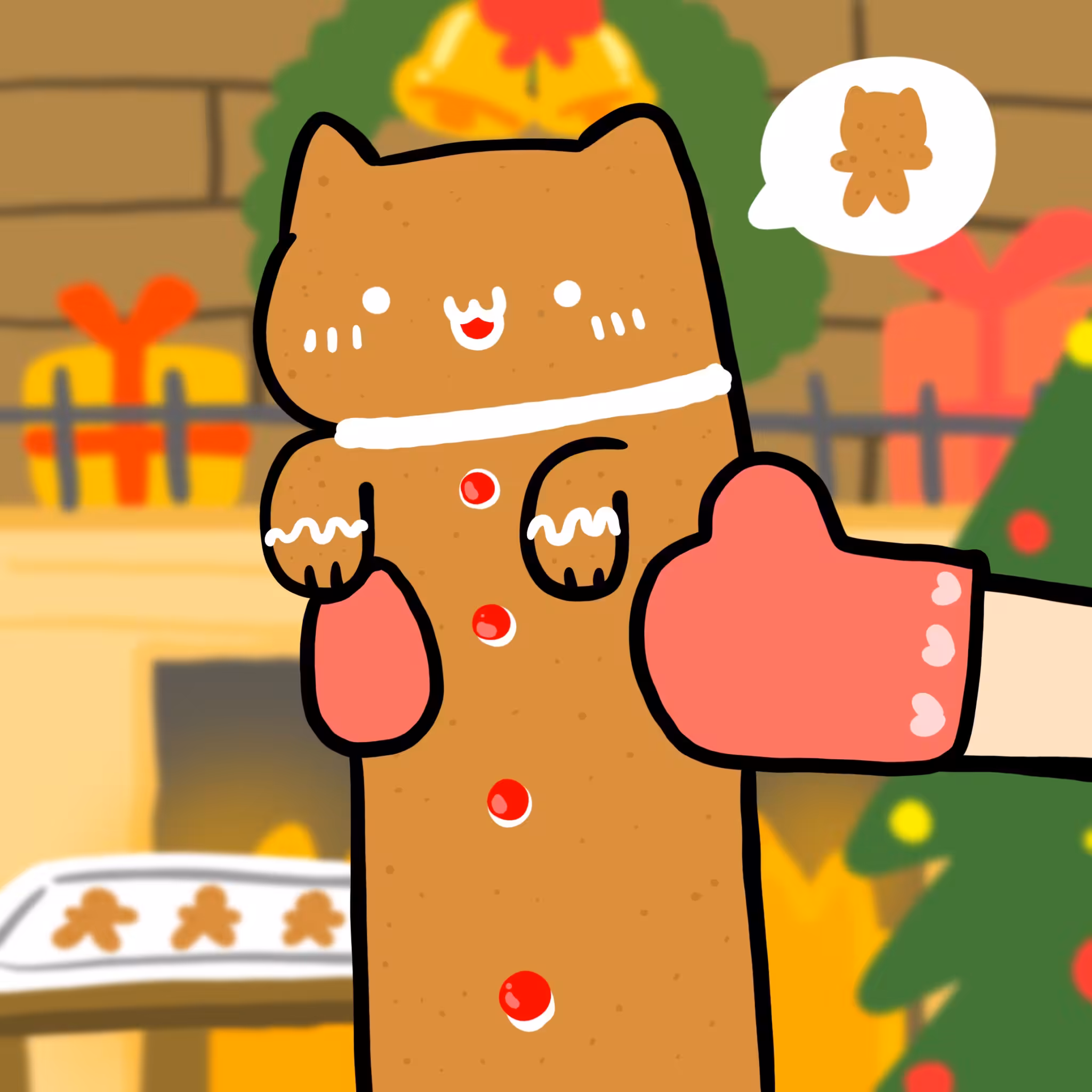 Long Long Cat: Long long ginger cookies cat  #208