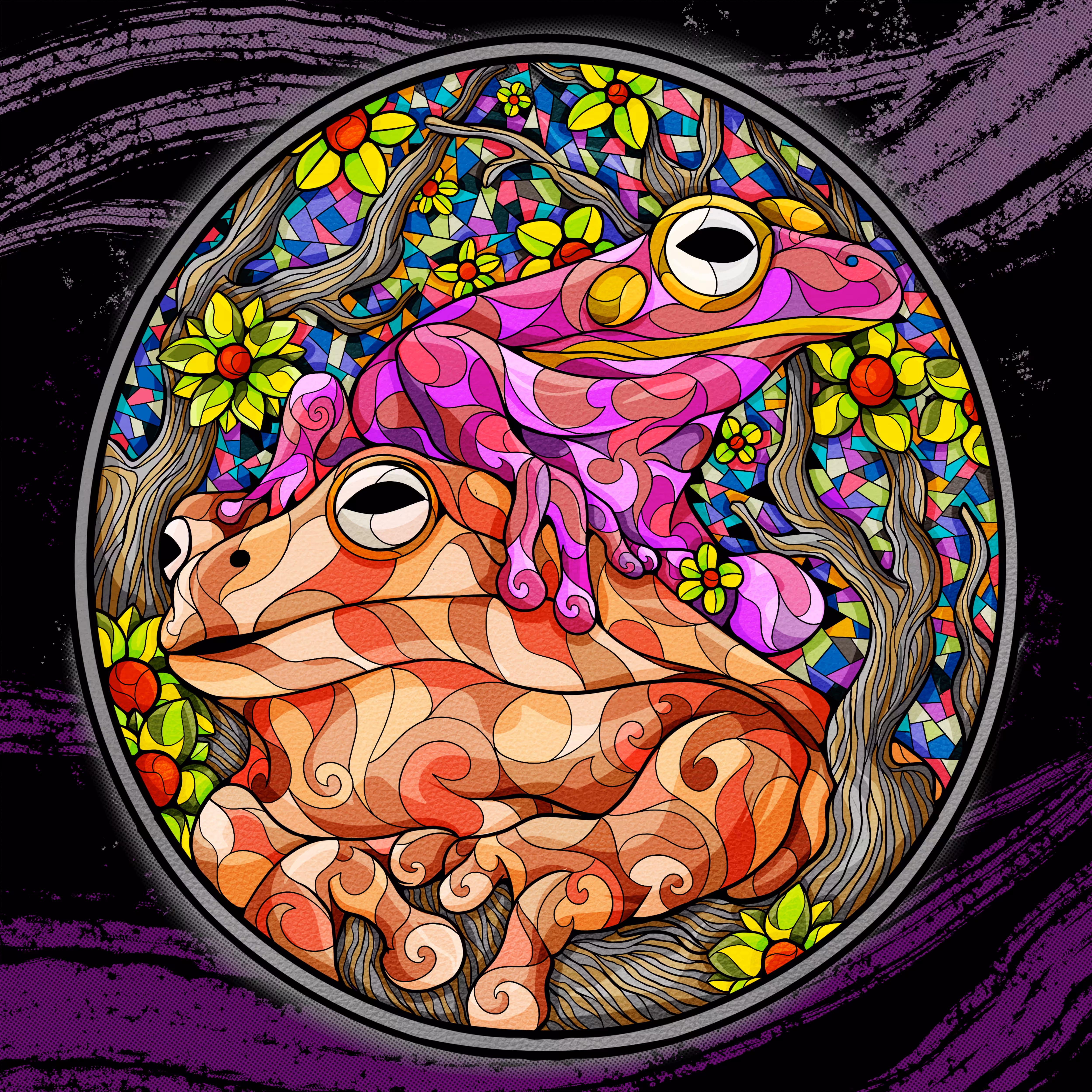 Stainedglass Coin #5