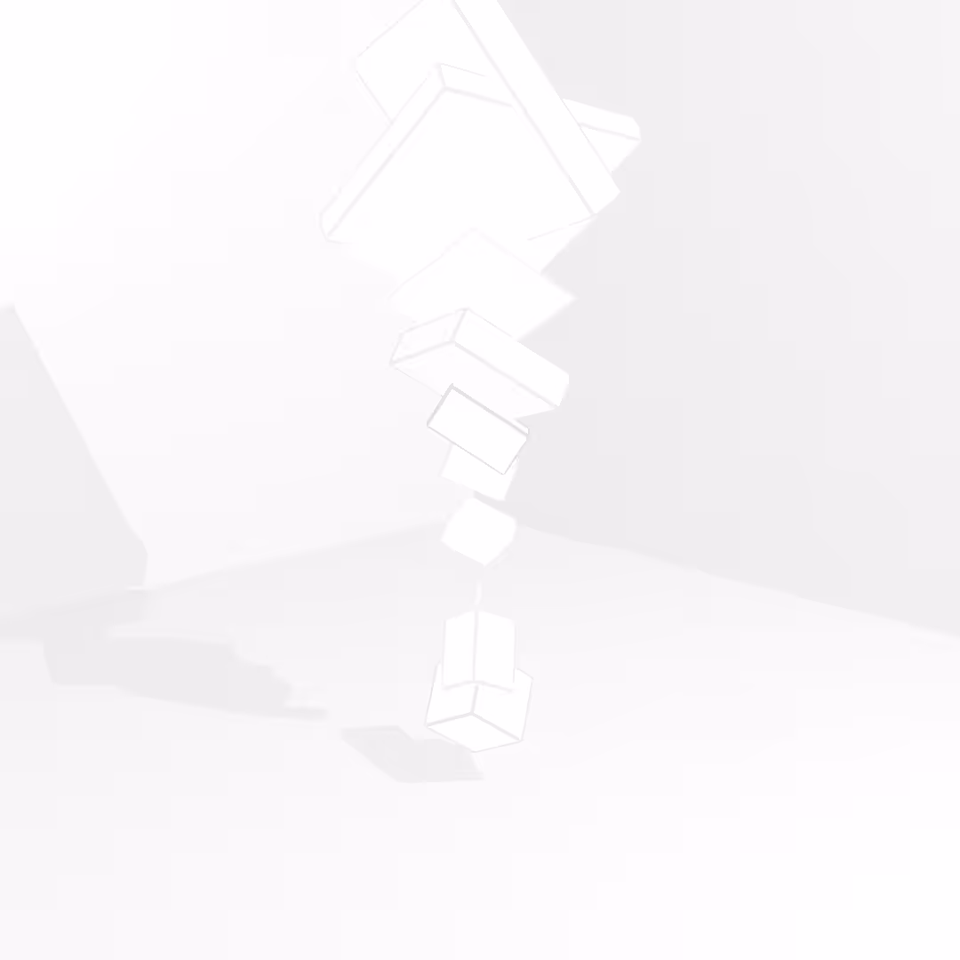 Cubes Blancs sur Fond Blanc #2