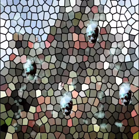 Spooky Skeleton Tiles
