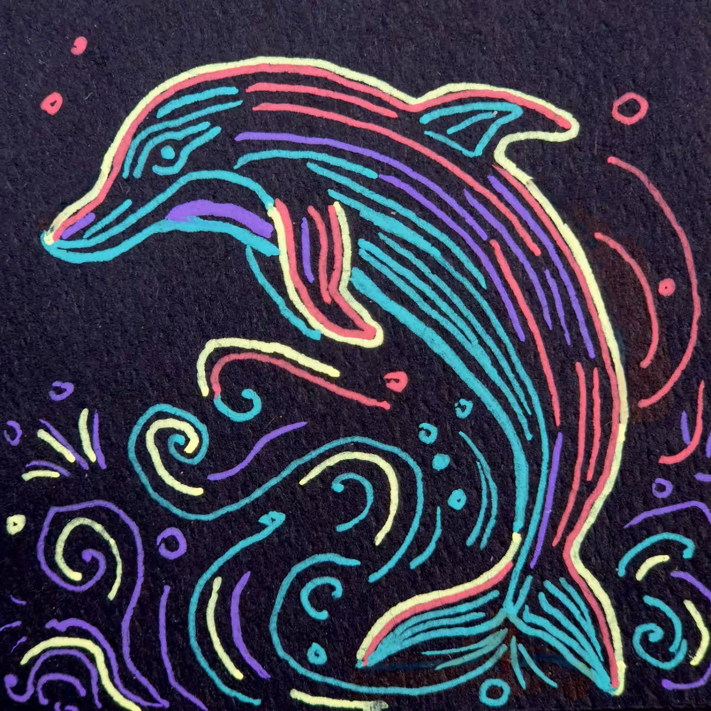 Morning cards: Dolphin