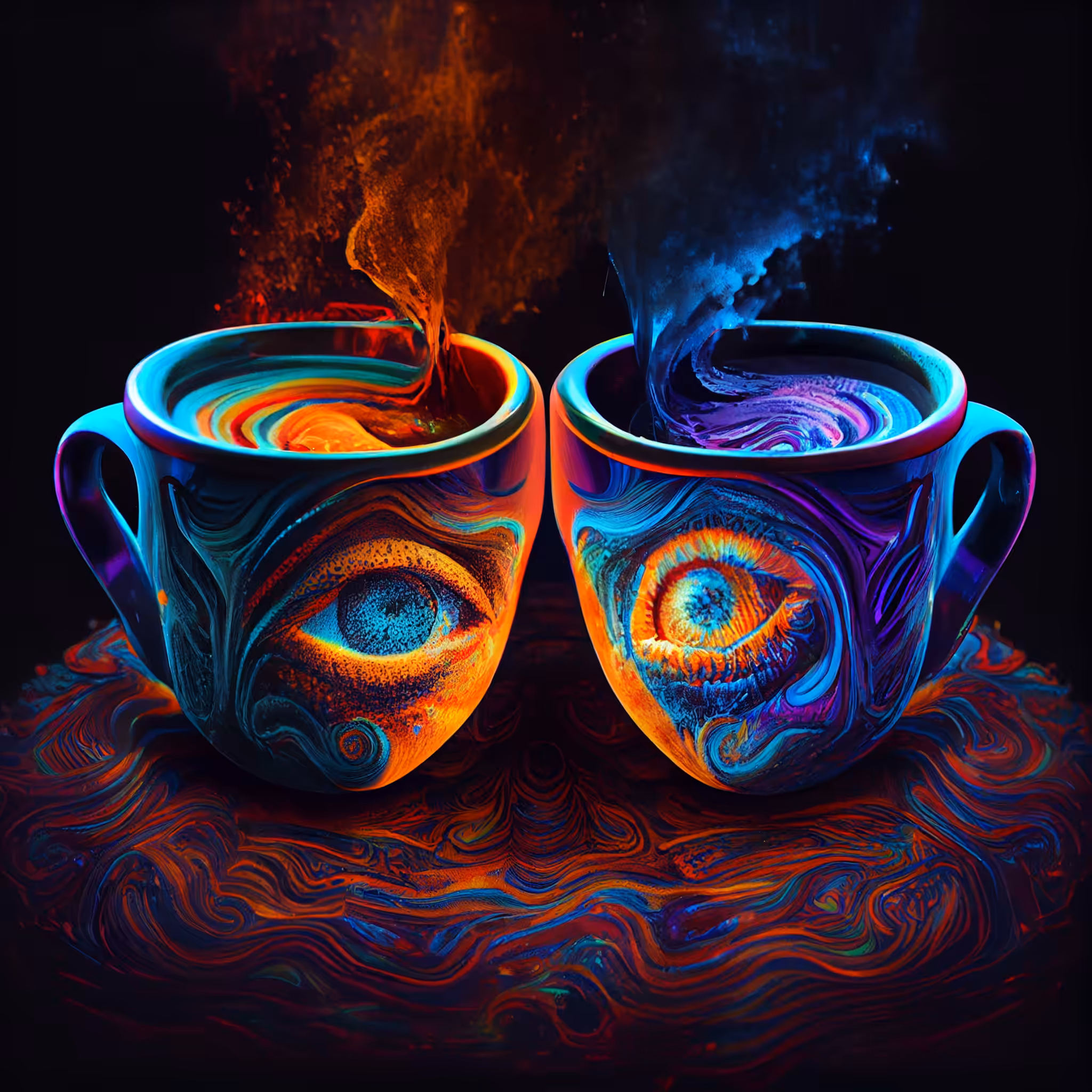 Psychedelic Art: Psychedelic coffee