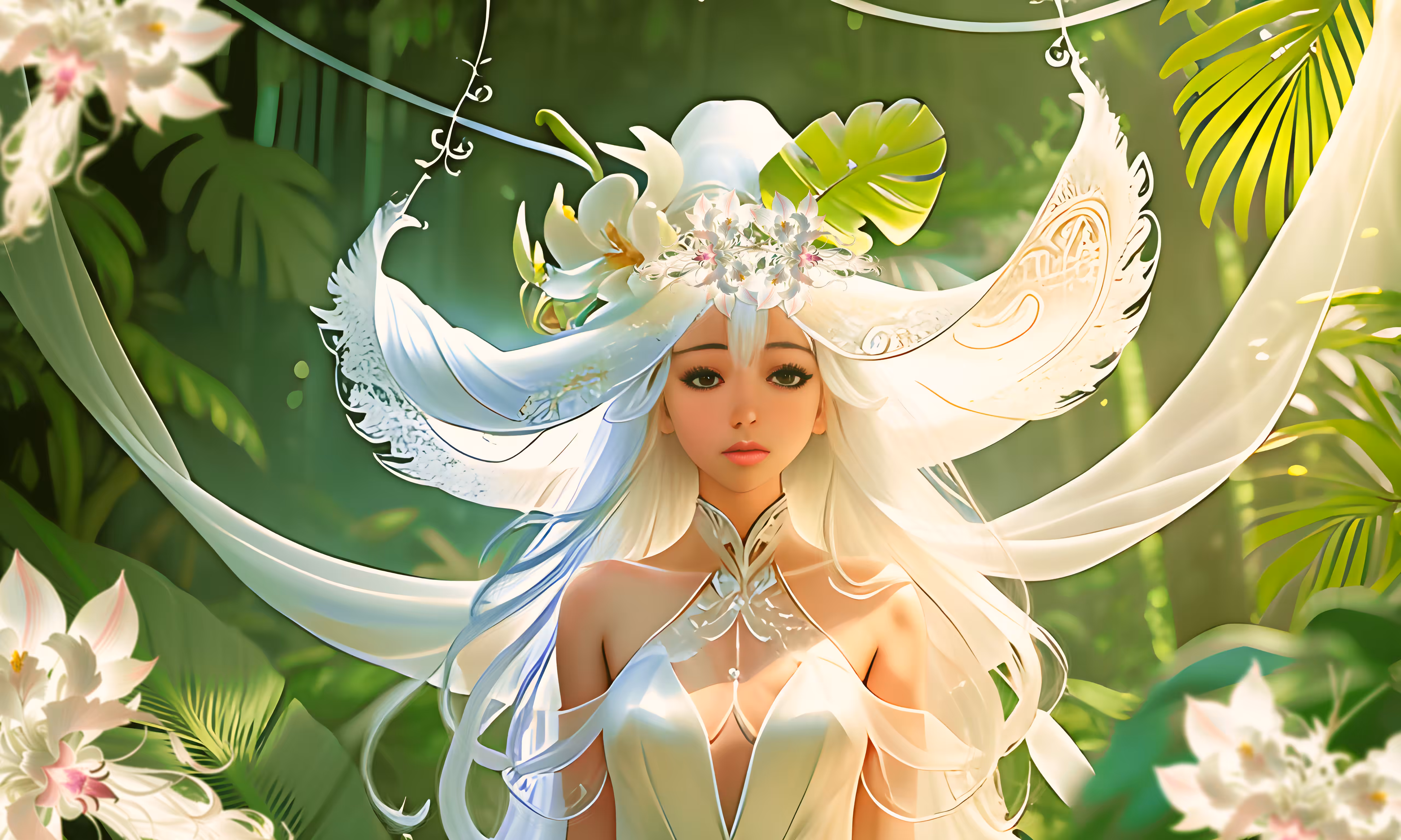 LINDENIA- THE GHOST ORCHID GIRL