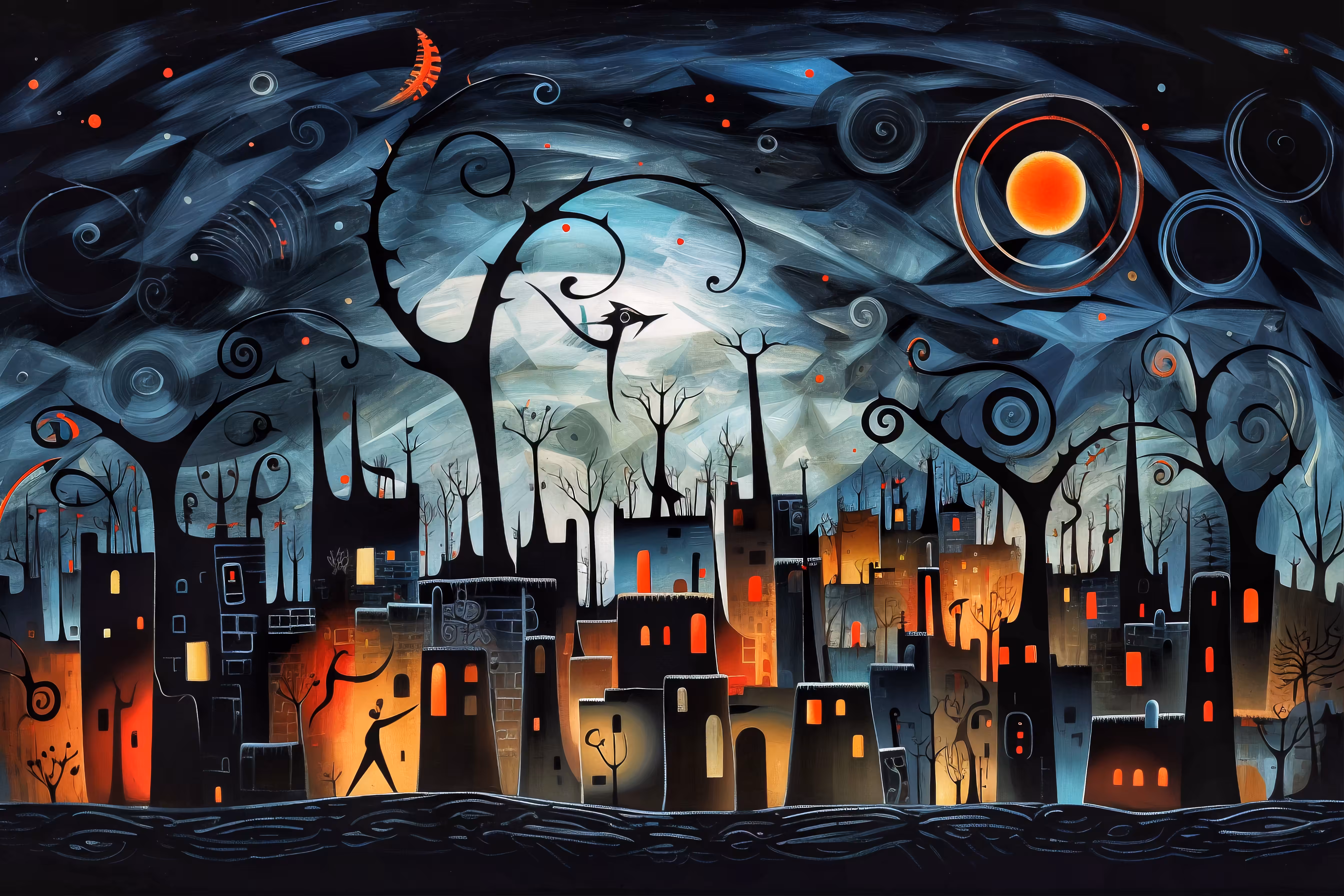 Warm city night