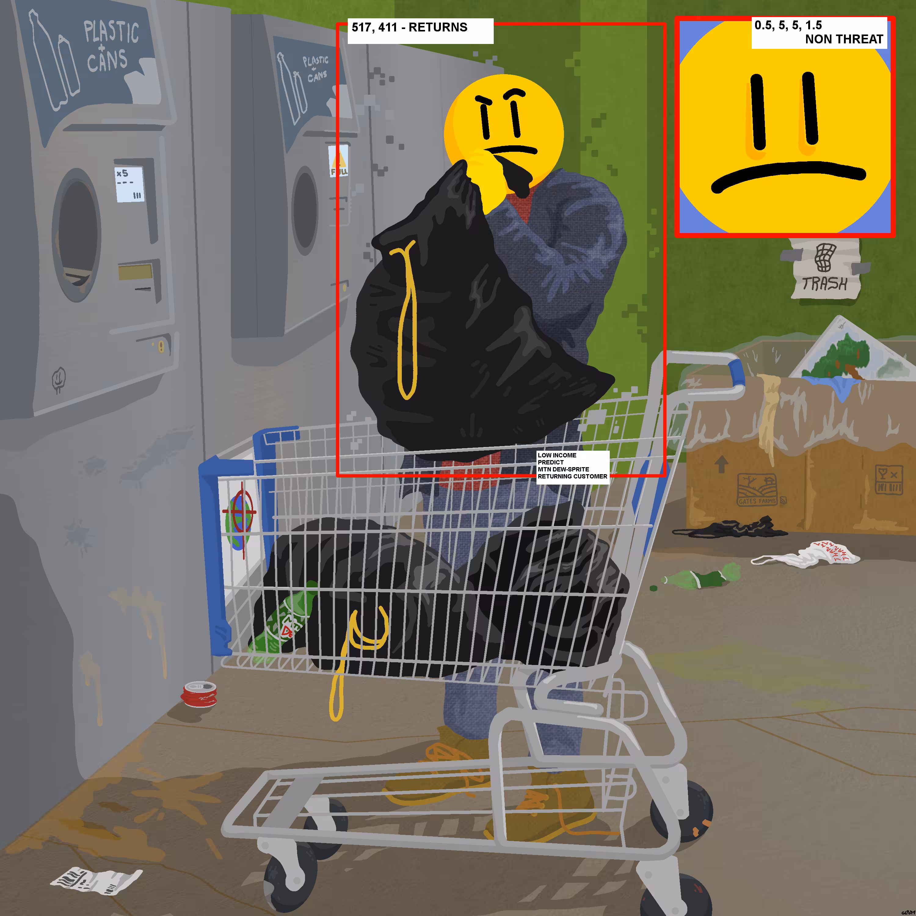Face Scanned While Returning Bottles