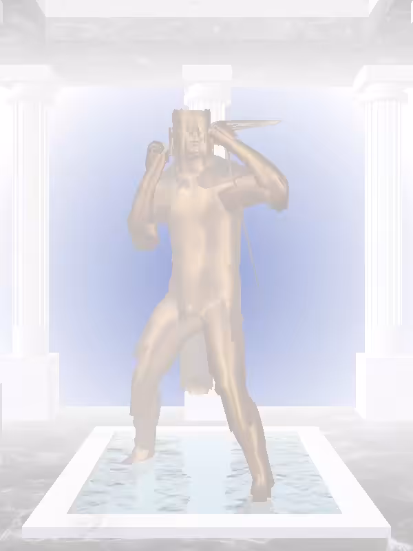 HeavenComputer: The Punching Old Bronze Man #2005