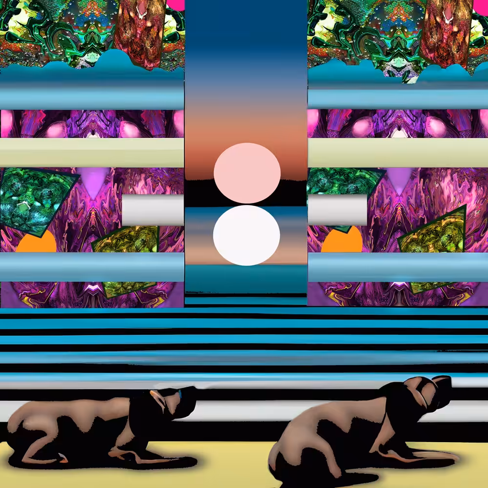 Puppies at an Exhibit