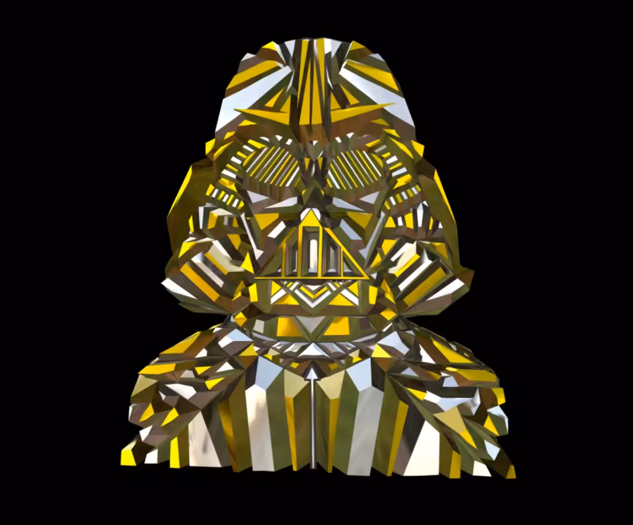 Gold and Silver Darth Vader - AR NFT