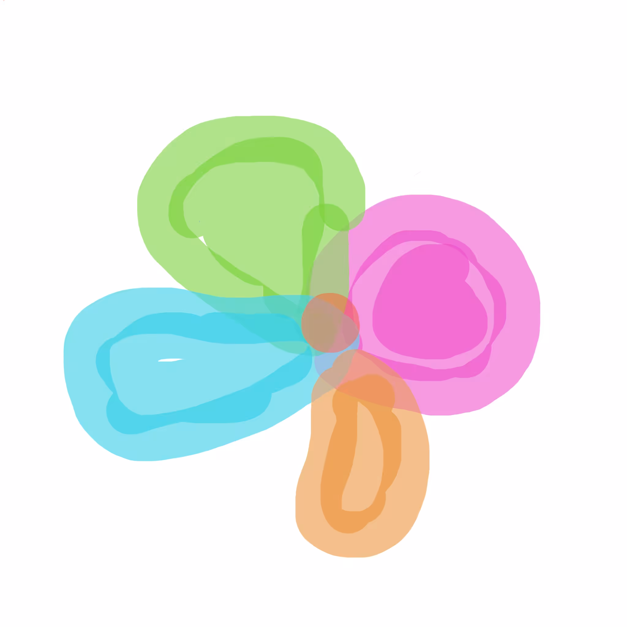 Rainbow petal