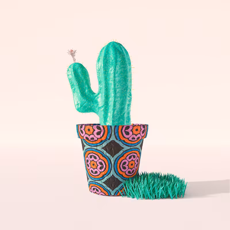 3D Crypto Cacti #28
