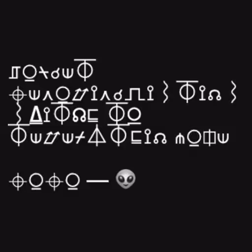 ⎎⍜⍀☌⟒⏁ 
⌖⟒⋏⍜⌰⟟⋏☌⎍⟟⌇⏁...