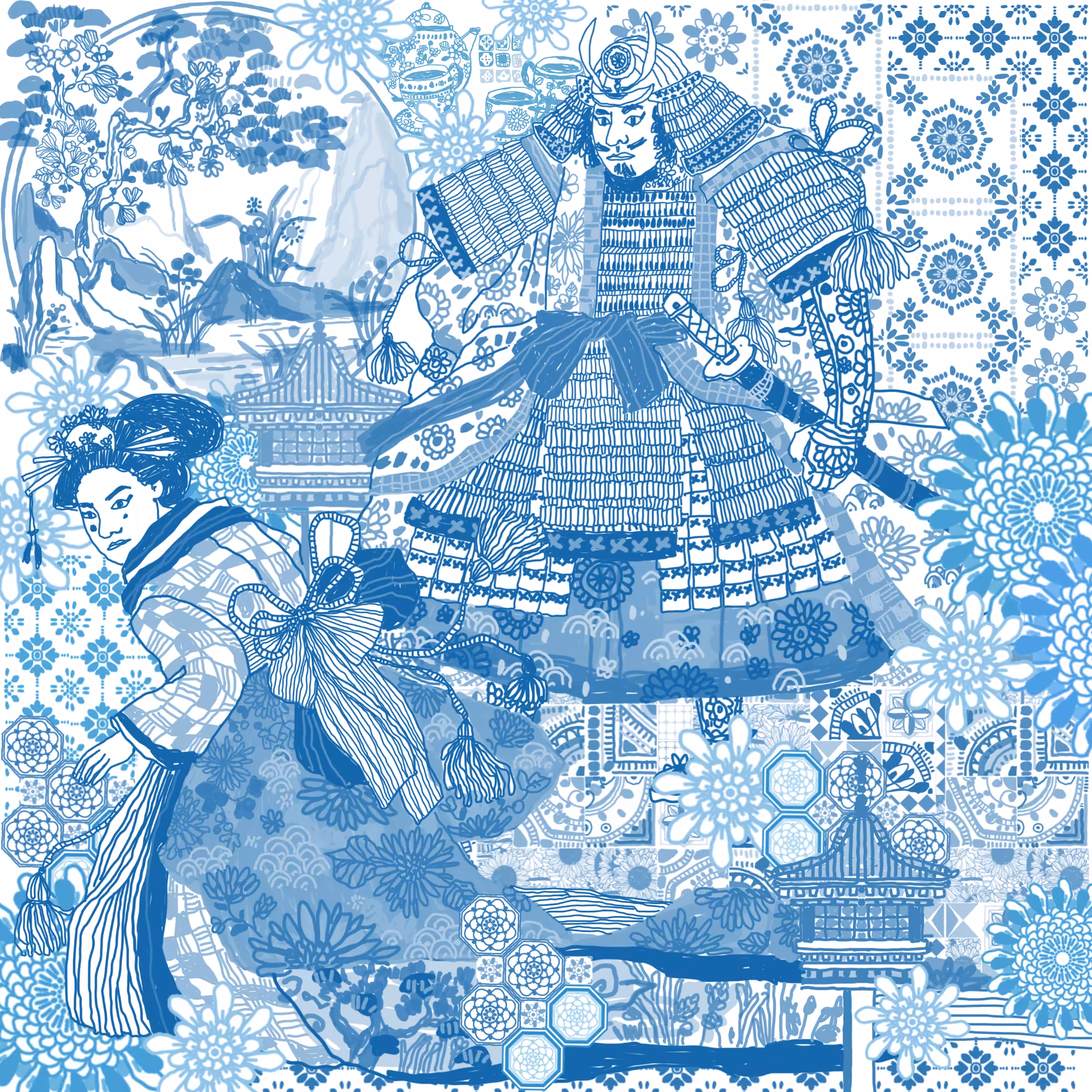 many shades of blue 002