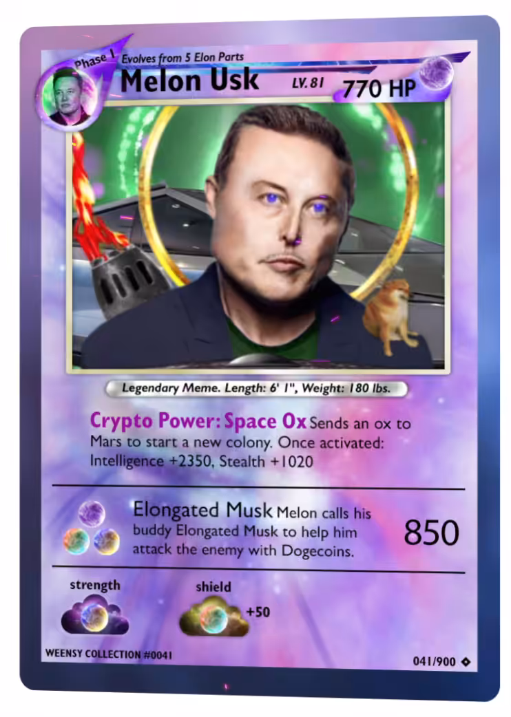 Melon Usk | #0041 Weensy Card Collection