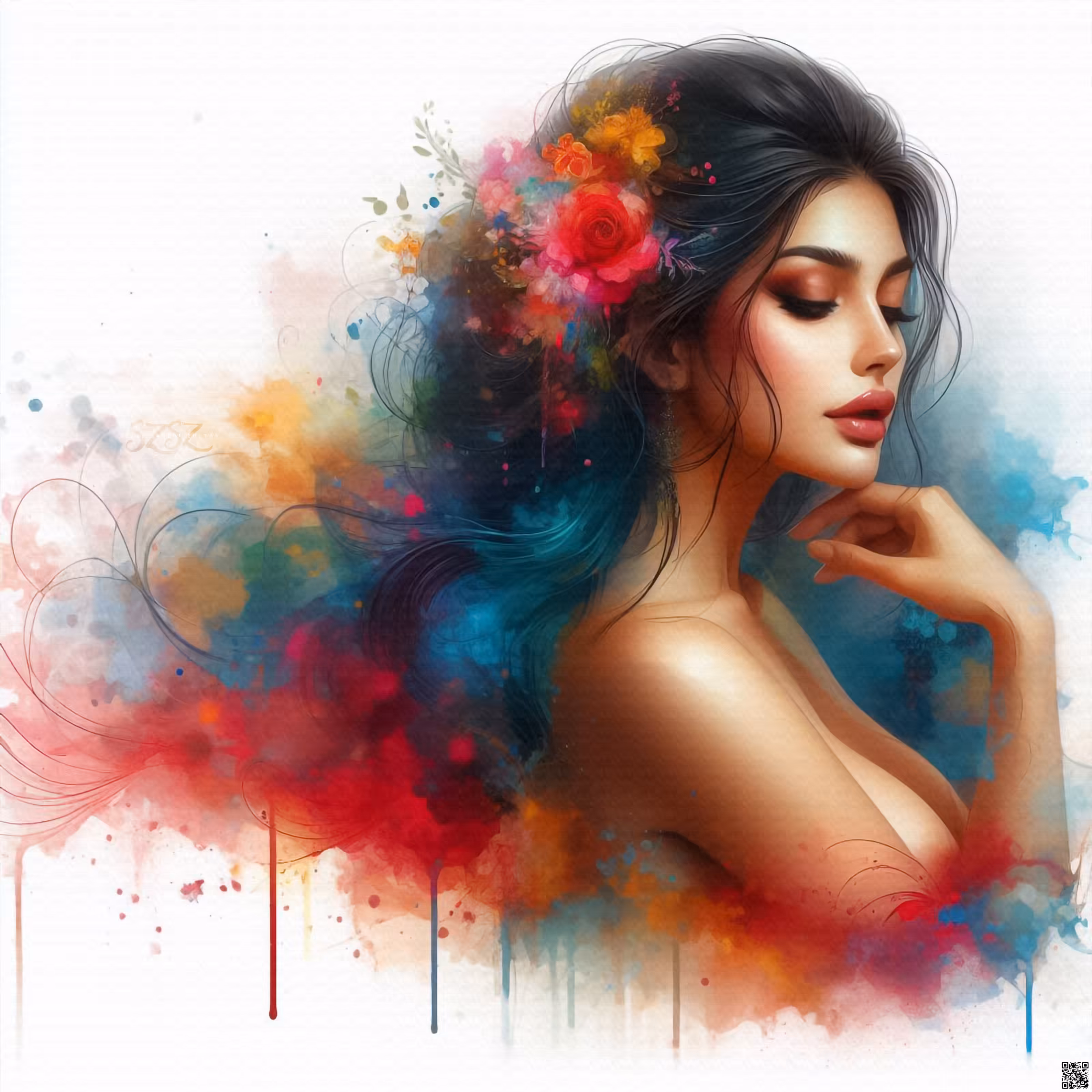 🎨Feminine Beauty in Paint#40