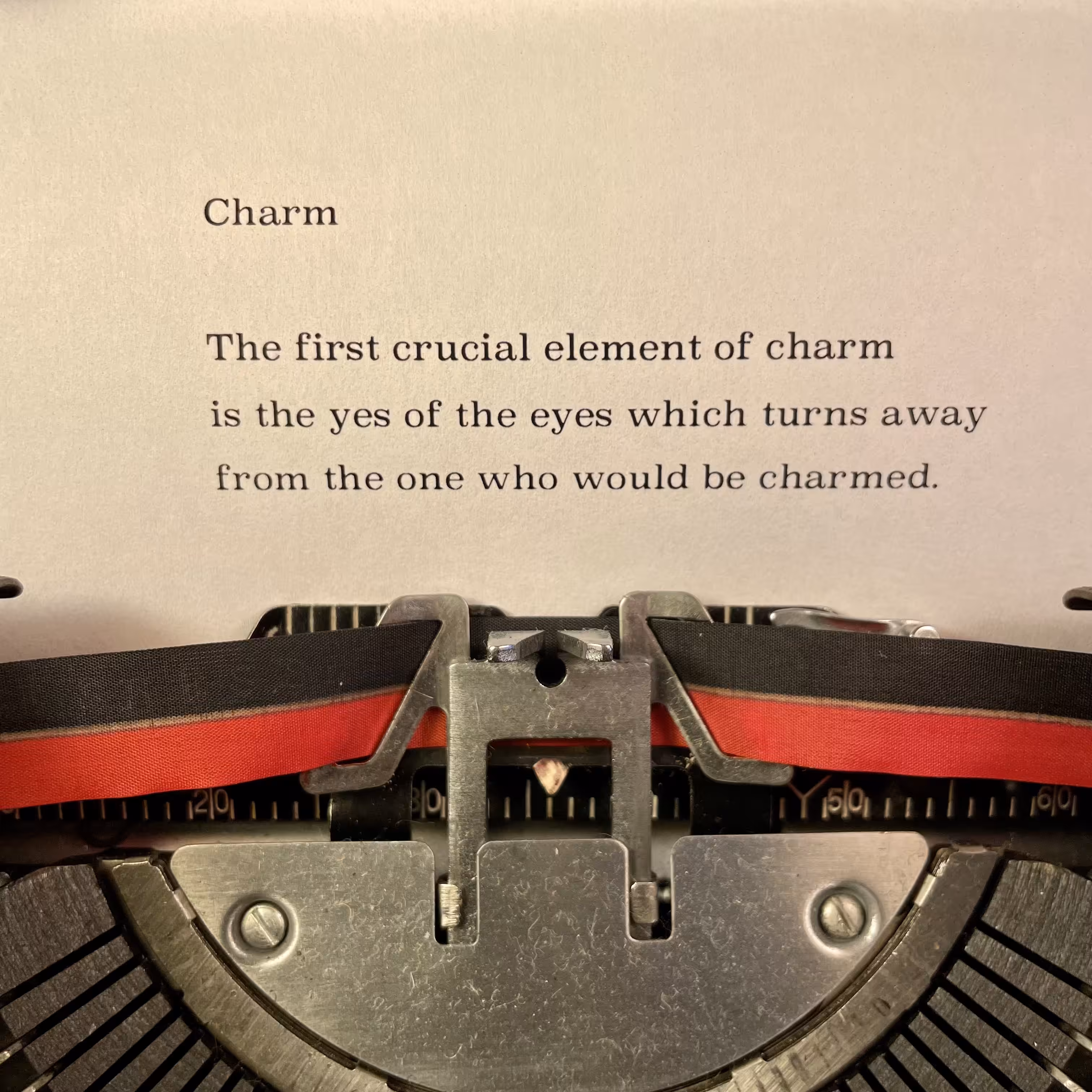Love Poem Tercets: Charm