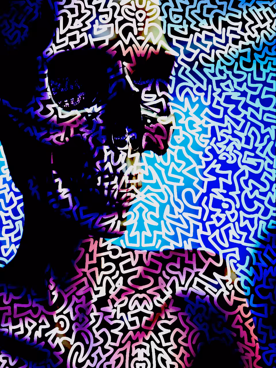Skull: Blue