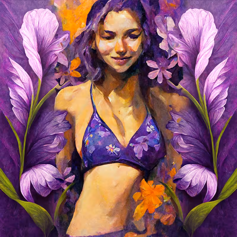 Girl and Flower #3 #3