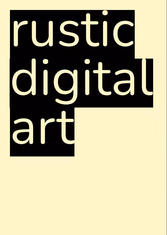 notes about rustic digital art