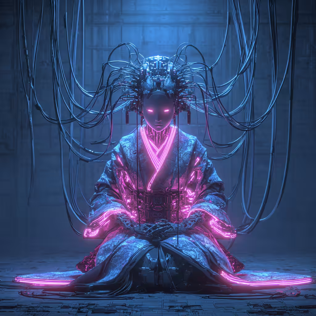 Neon Empress of the Grid