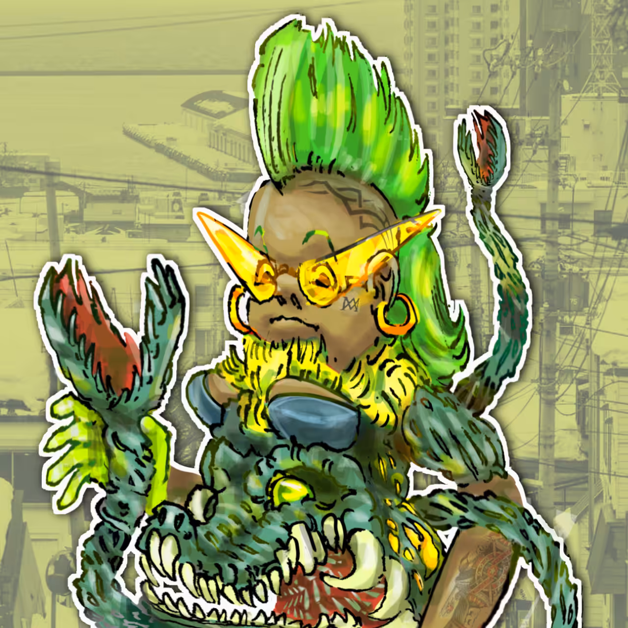 Kaiju Babes:BioPlante Punk #3