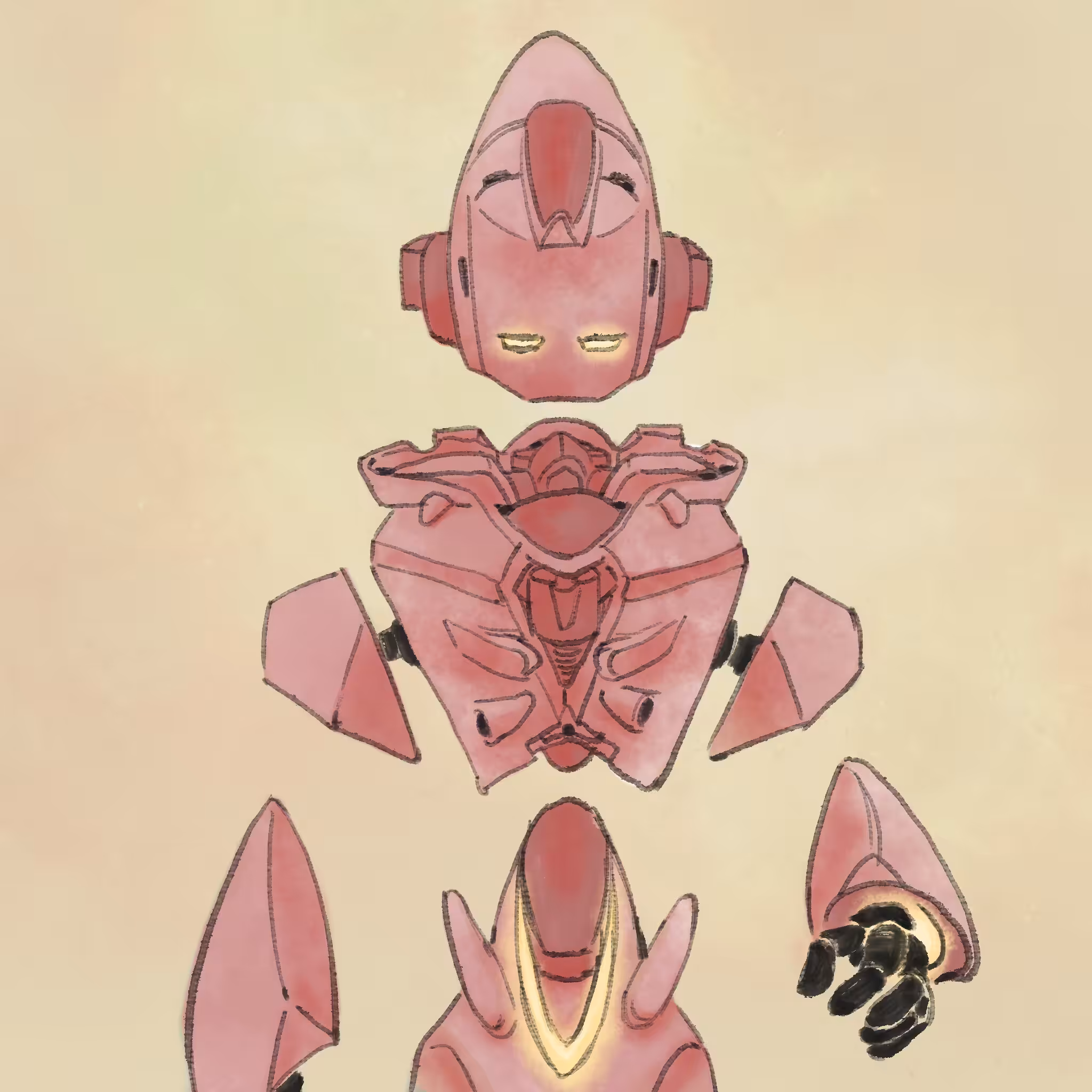 Pink Peach Pastel #013