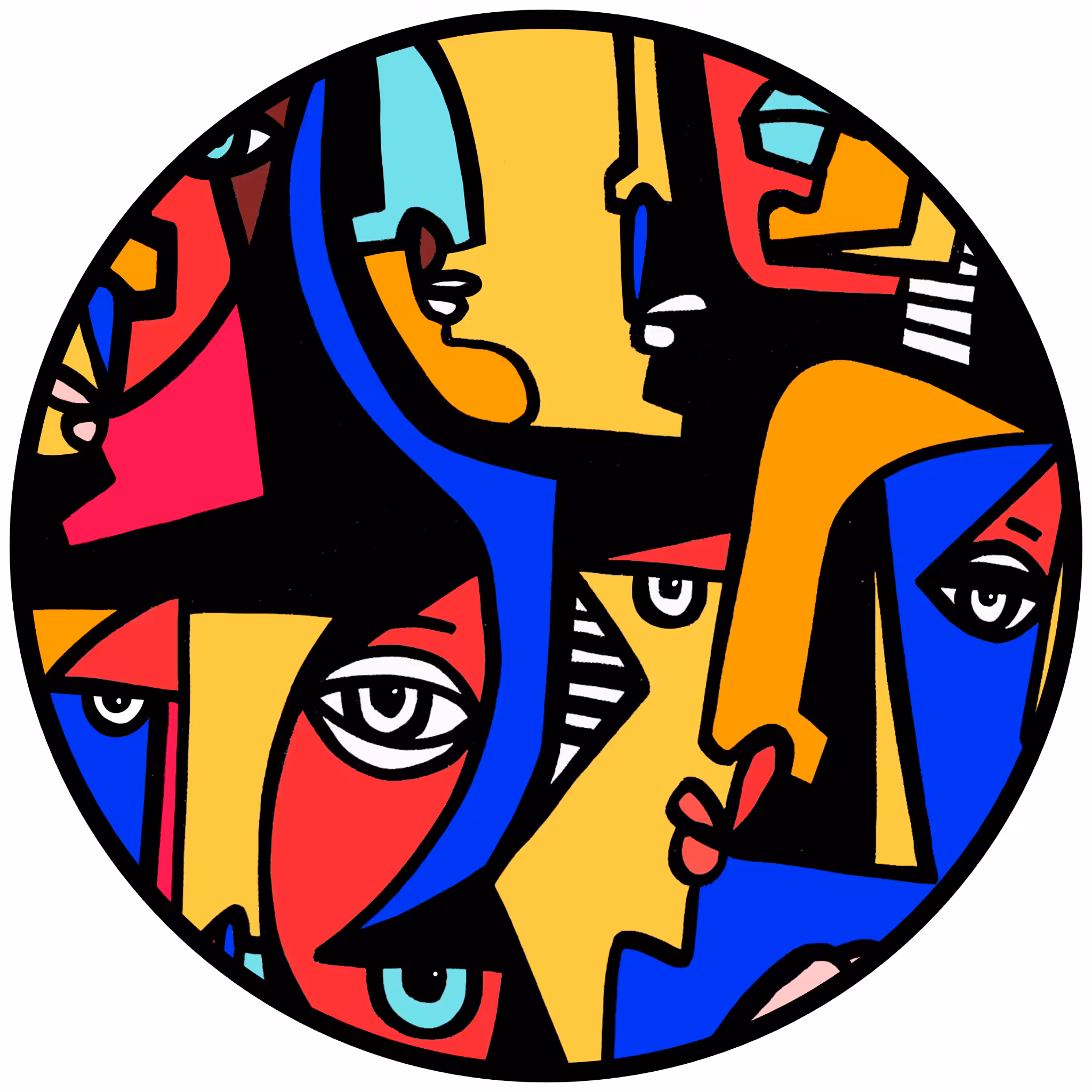 Cubist Circle 114