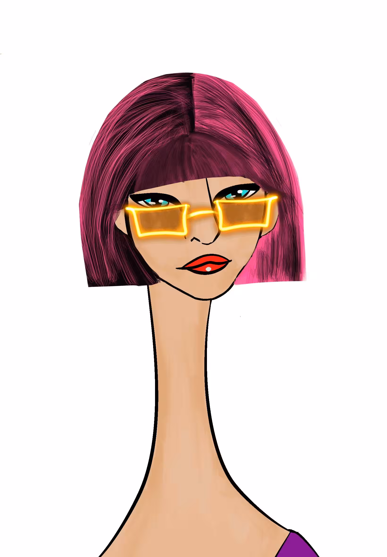 Long Neckie Lady #2957