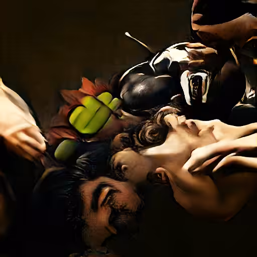 Android's new representation of bealty in Caravaggio style