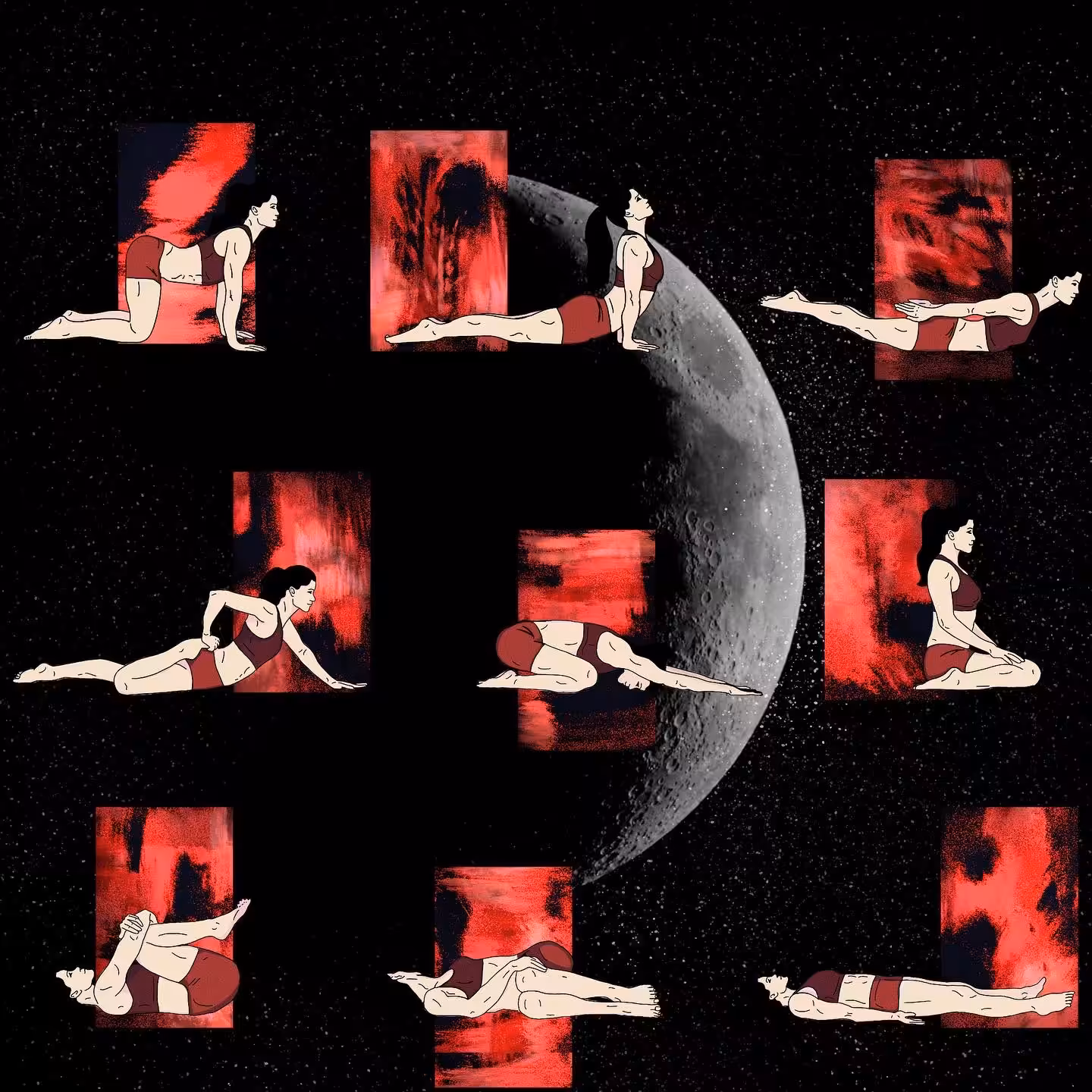 Moon and Yoga