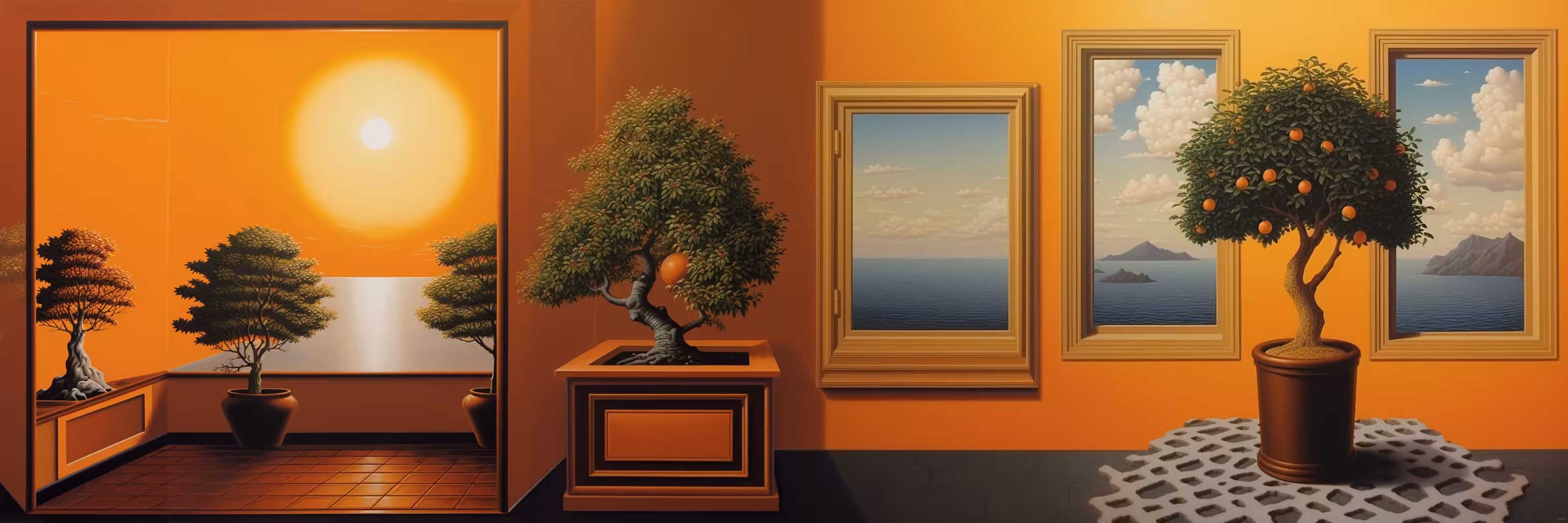 Orange Bonsai Banner