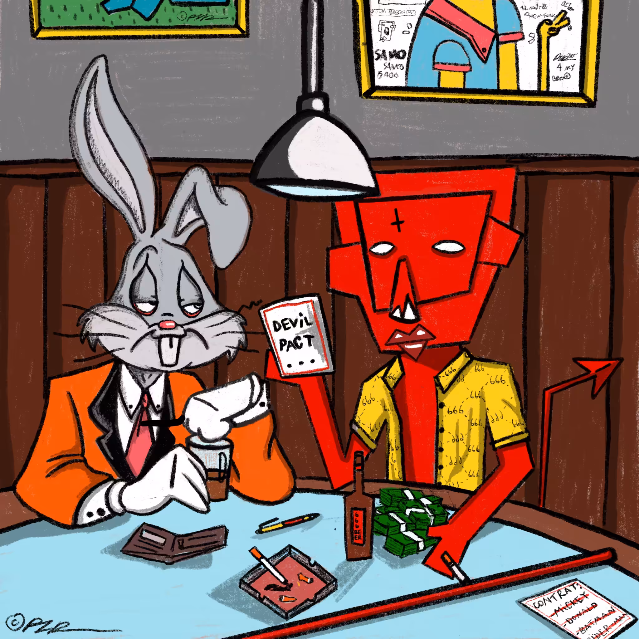 " Devil pact w/ bugs bunny " • ©2019 