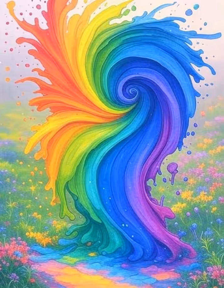 Just Art: Rainbow Meadow
