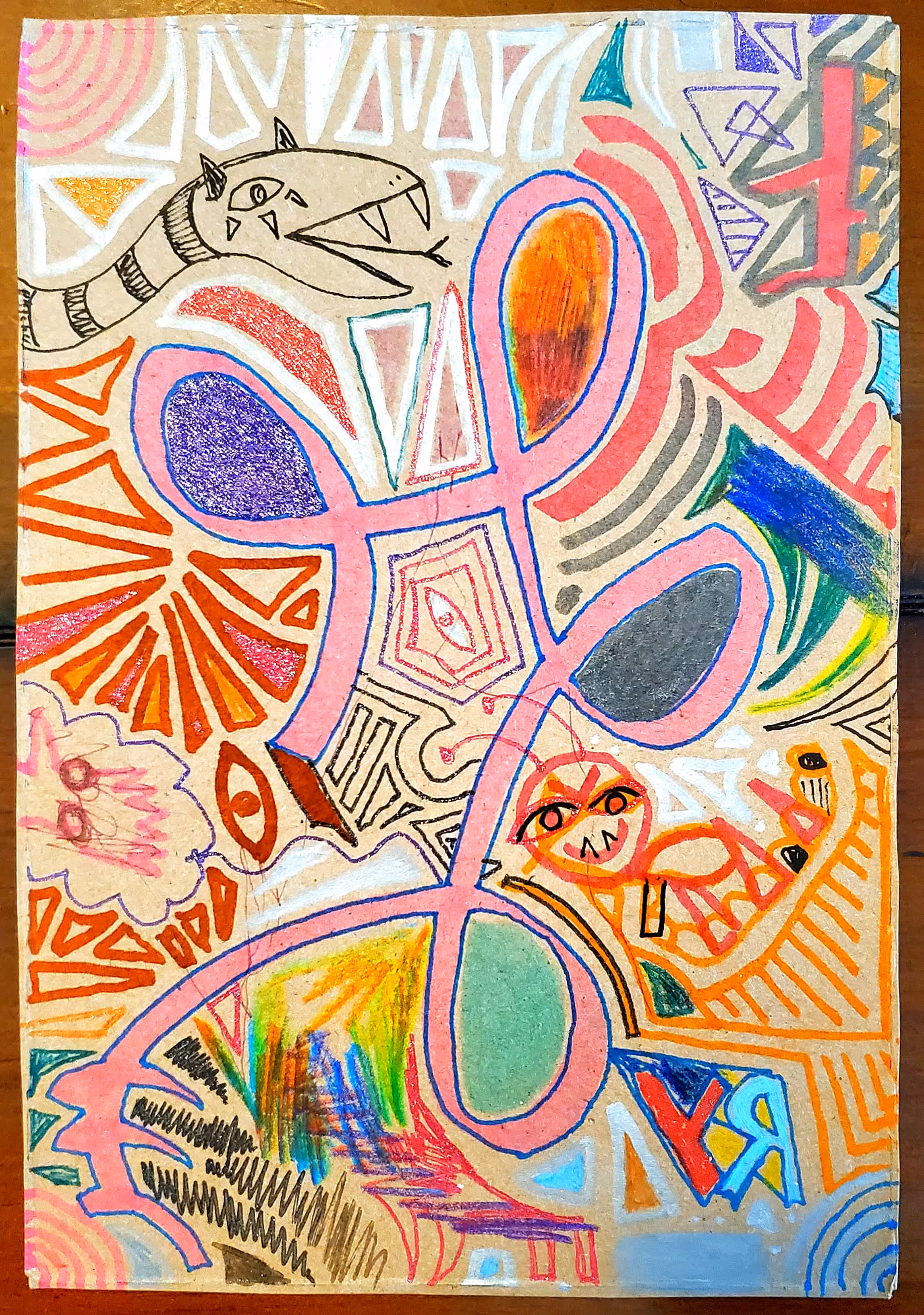"Snake and Bug in a Psychedelic Adventure" by Richard F. Yates (Holy Fool)