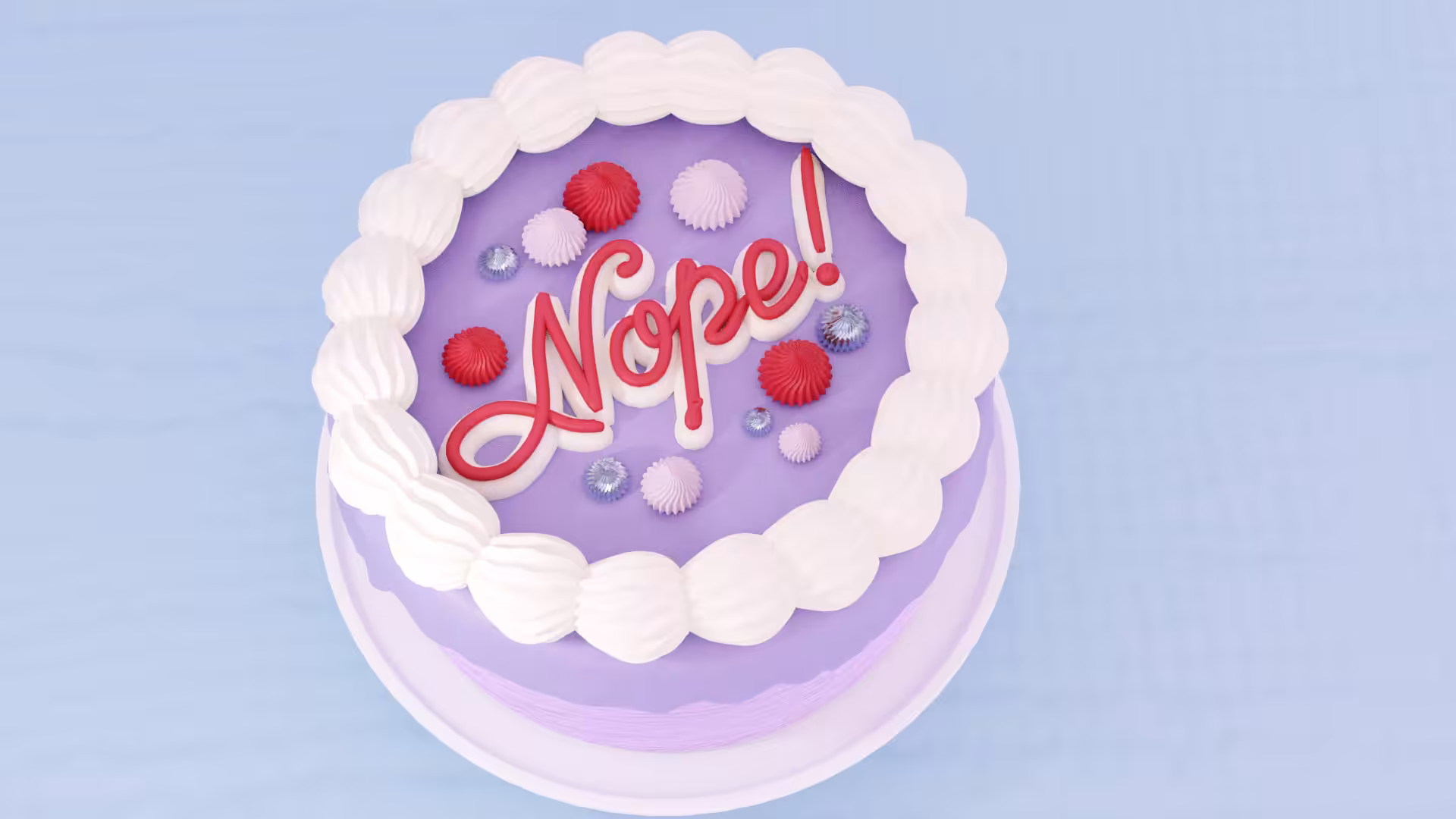 "Nope" Cake - Lavender & vanilla flavor