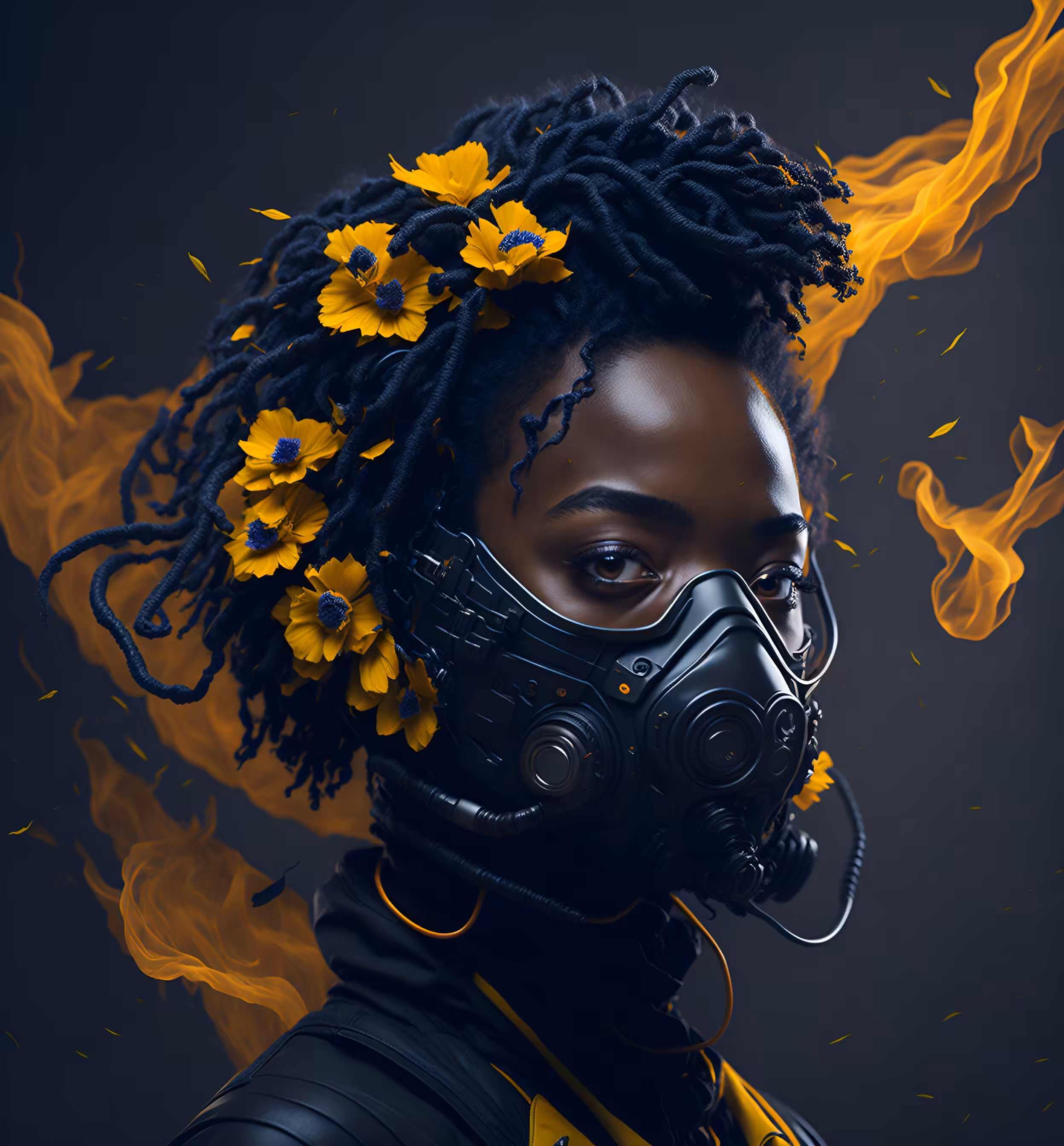 FLOWER and MASK #03