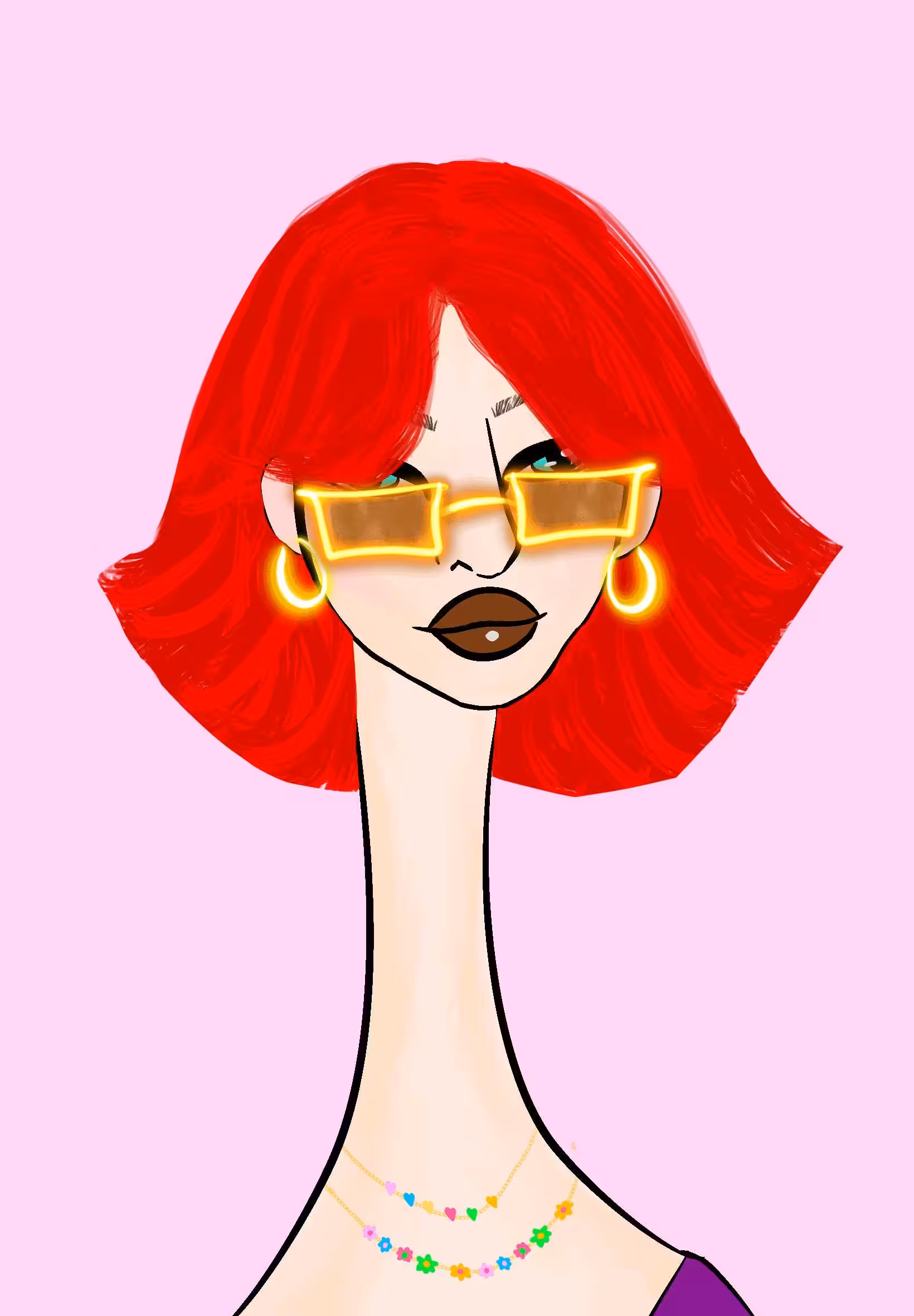 Long Neckie Lady #384