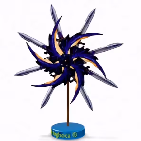 3D Pinwheels: 3D pinwheel #104 Feathers and Swords 