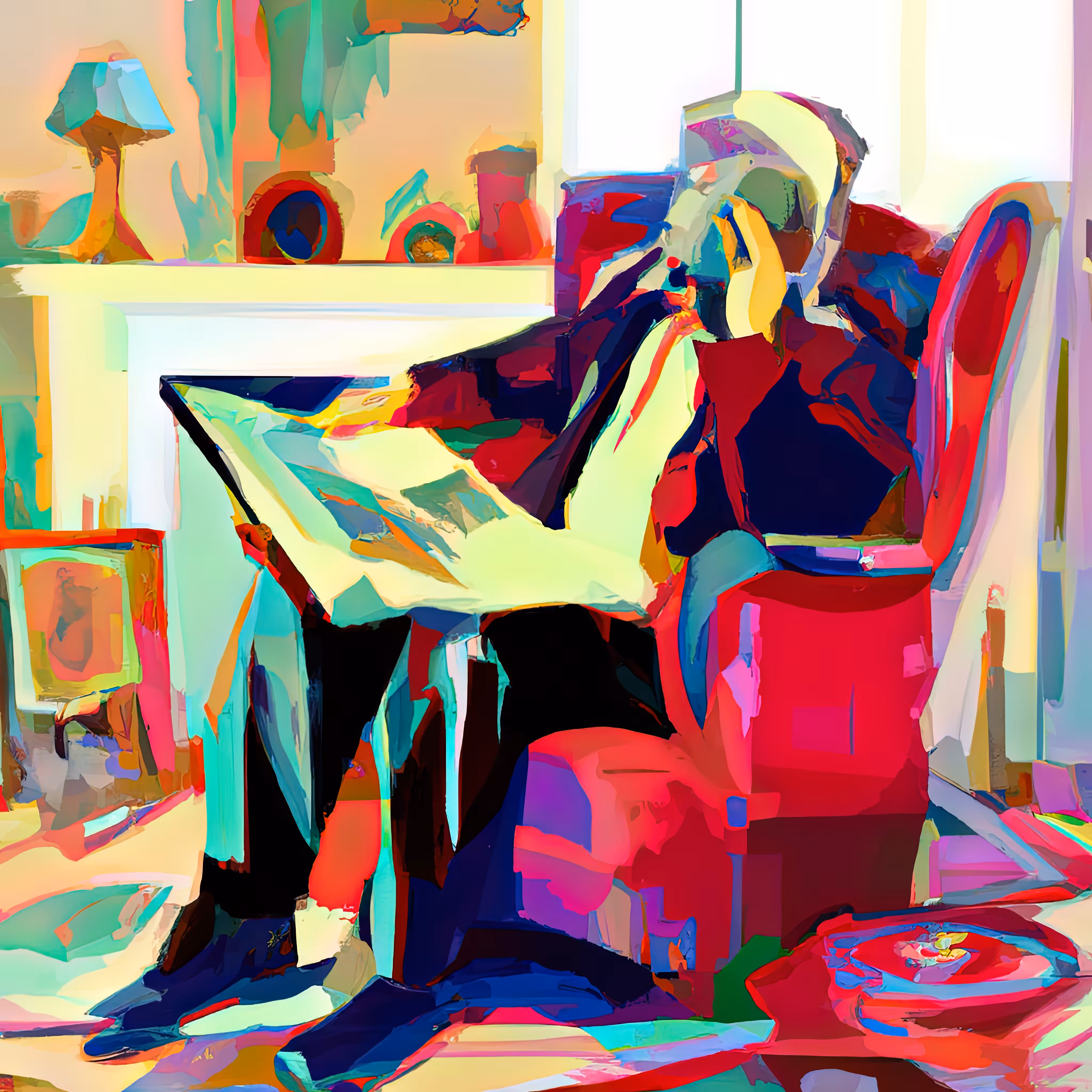 Reading the Newspaper (Friday)