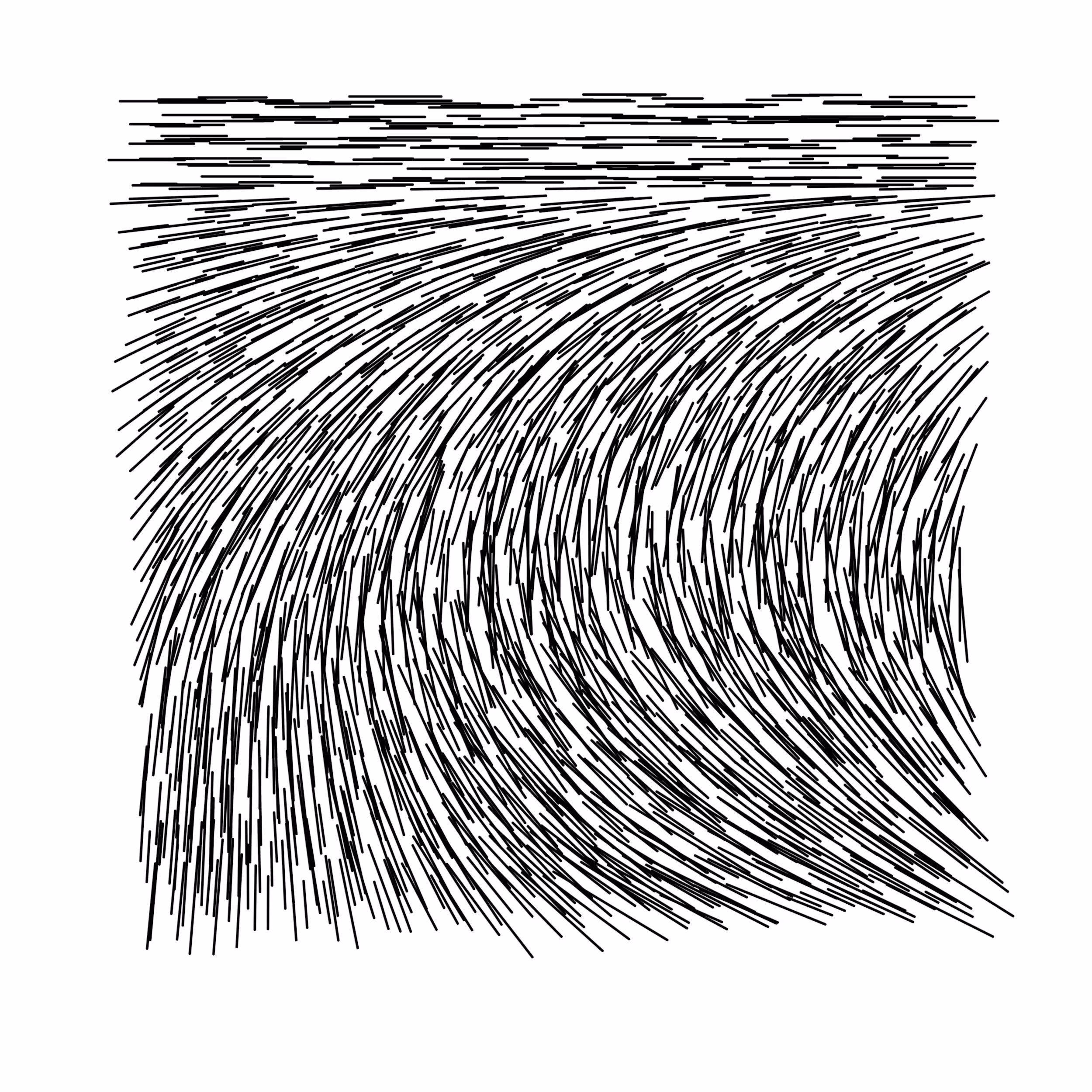 Generative Art Drawing - Hairy Clone
